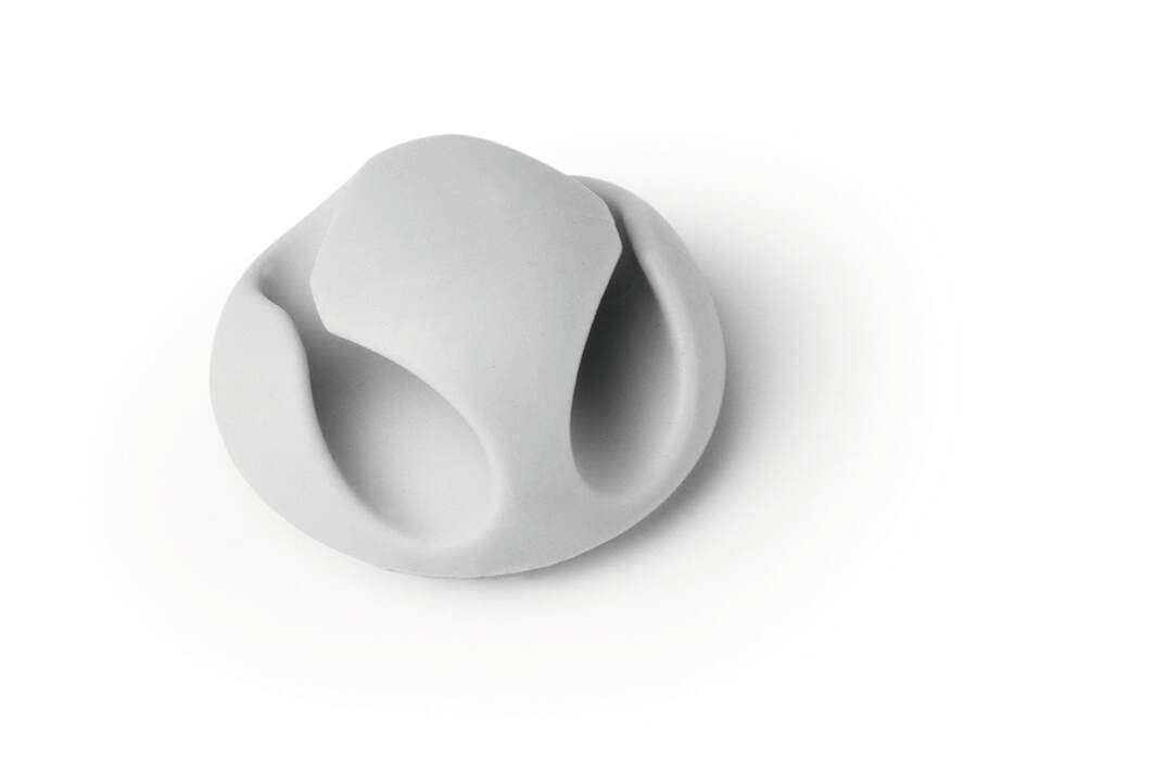 CAVOLINE Cable Management 2 Desk Tidy Clips - 6 Pack - Grey