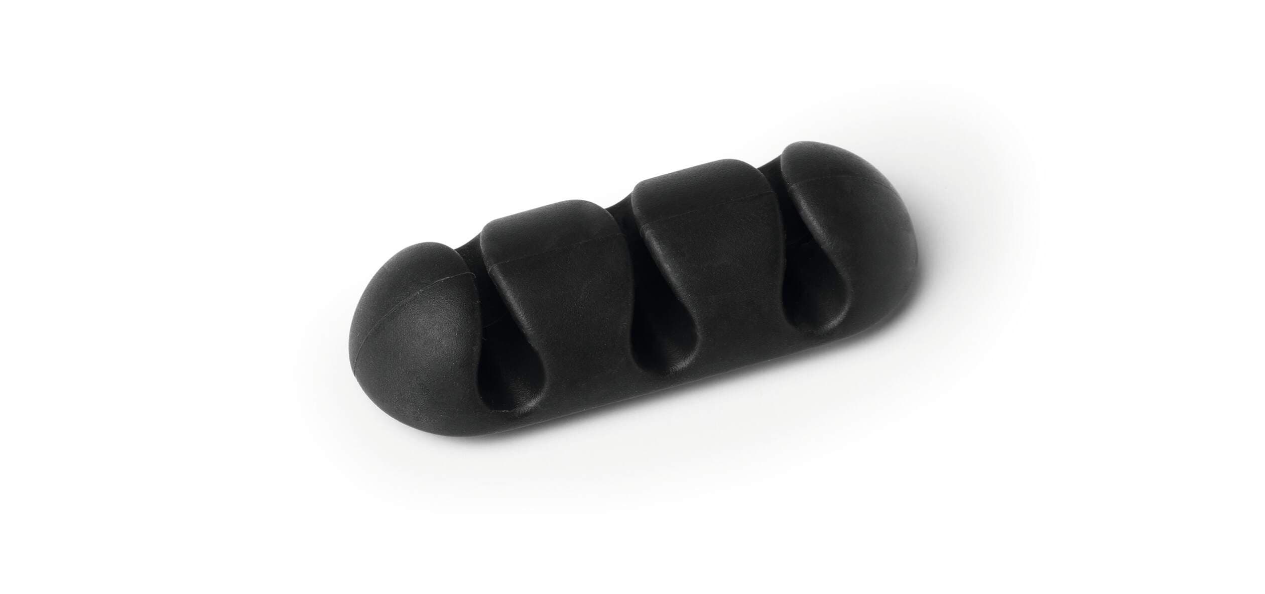 CAVOLINE Cable Management 3 Desk Tidy Clips - 2 Pack - Graphite