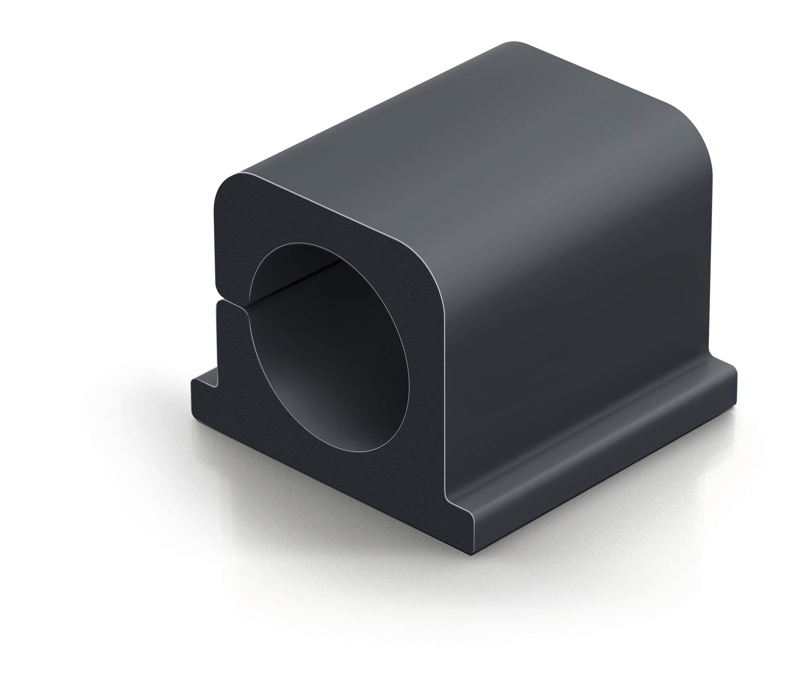 CAVOLINE PRO Cable Management Tidy Clips - 4 Pack - Large Grey