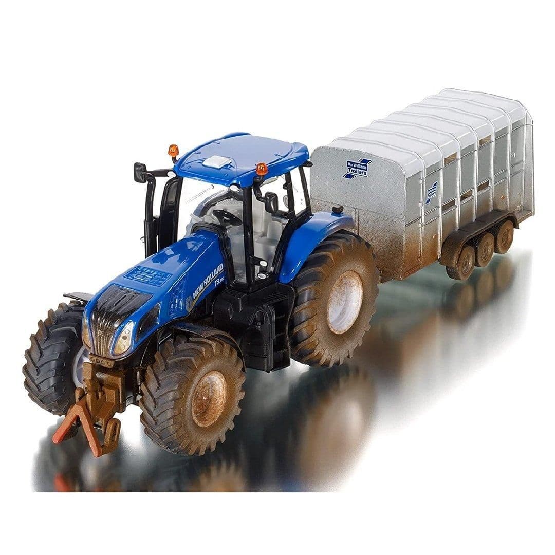 1 32 Holland Ifor Williams Trailer Muddy Version