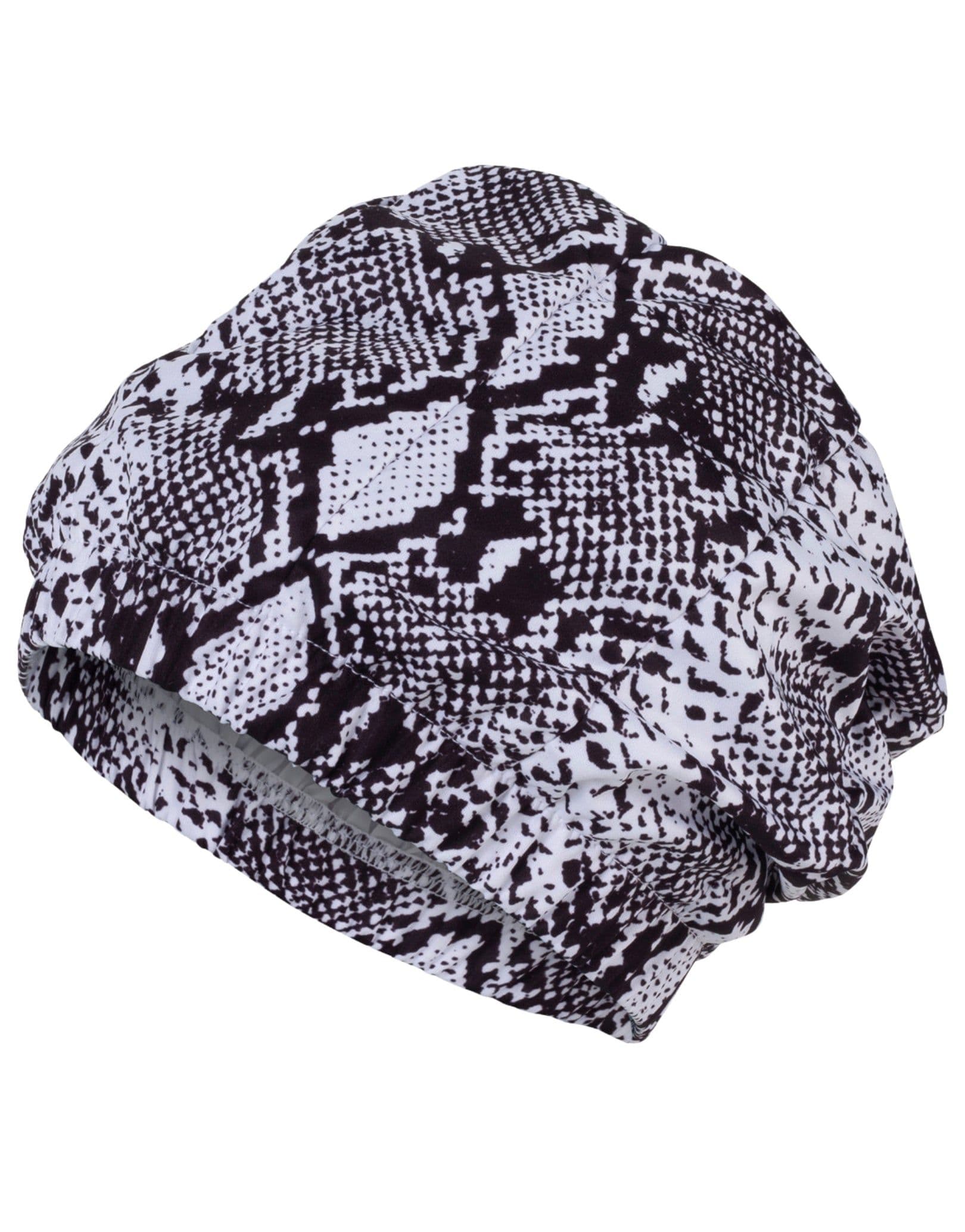 Shower Cap Black White