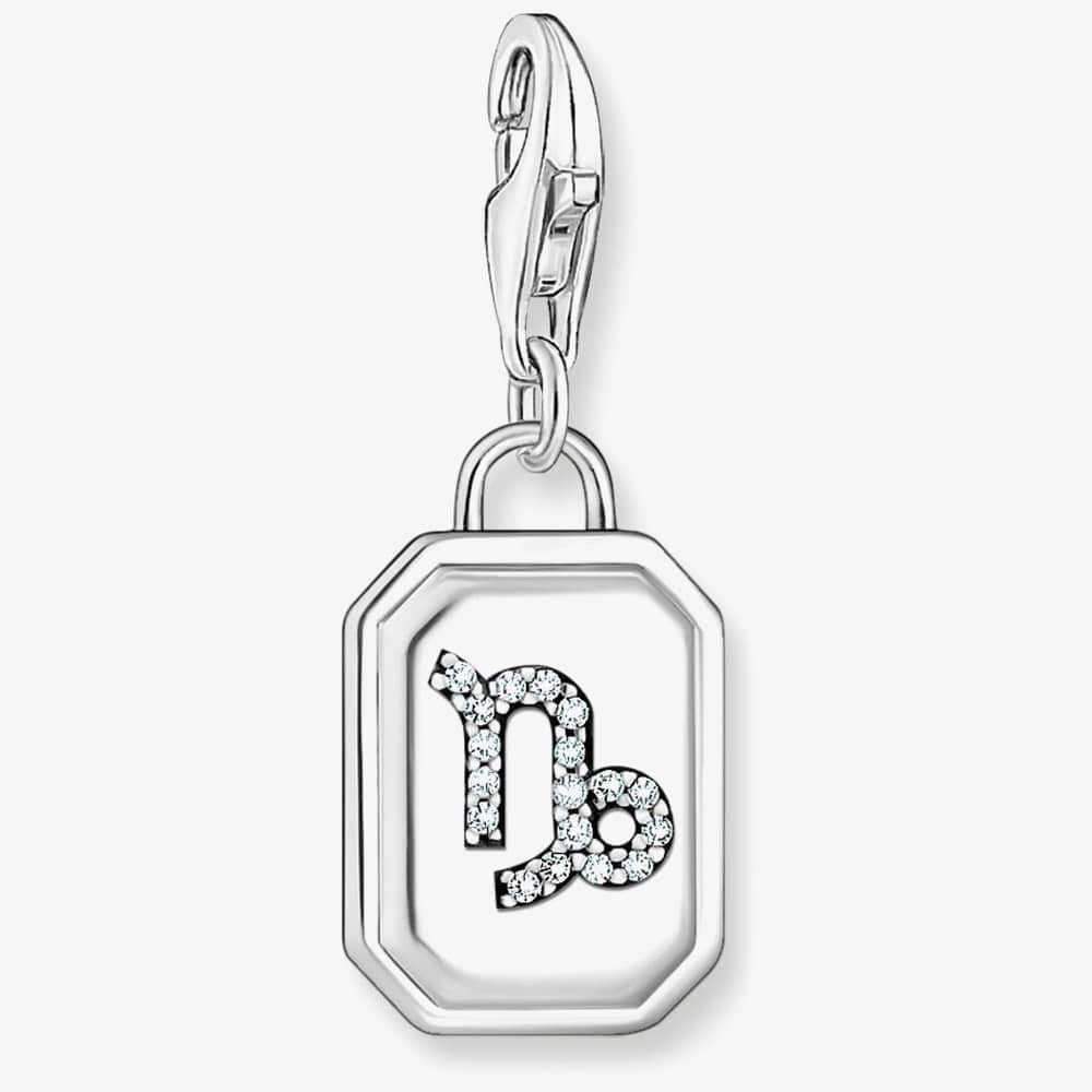 Octagonal Cubic Zirconia Capricorn Charm 2152 643 21