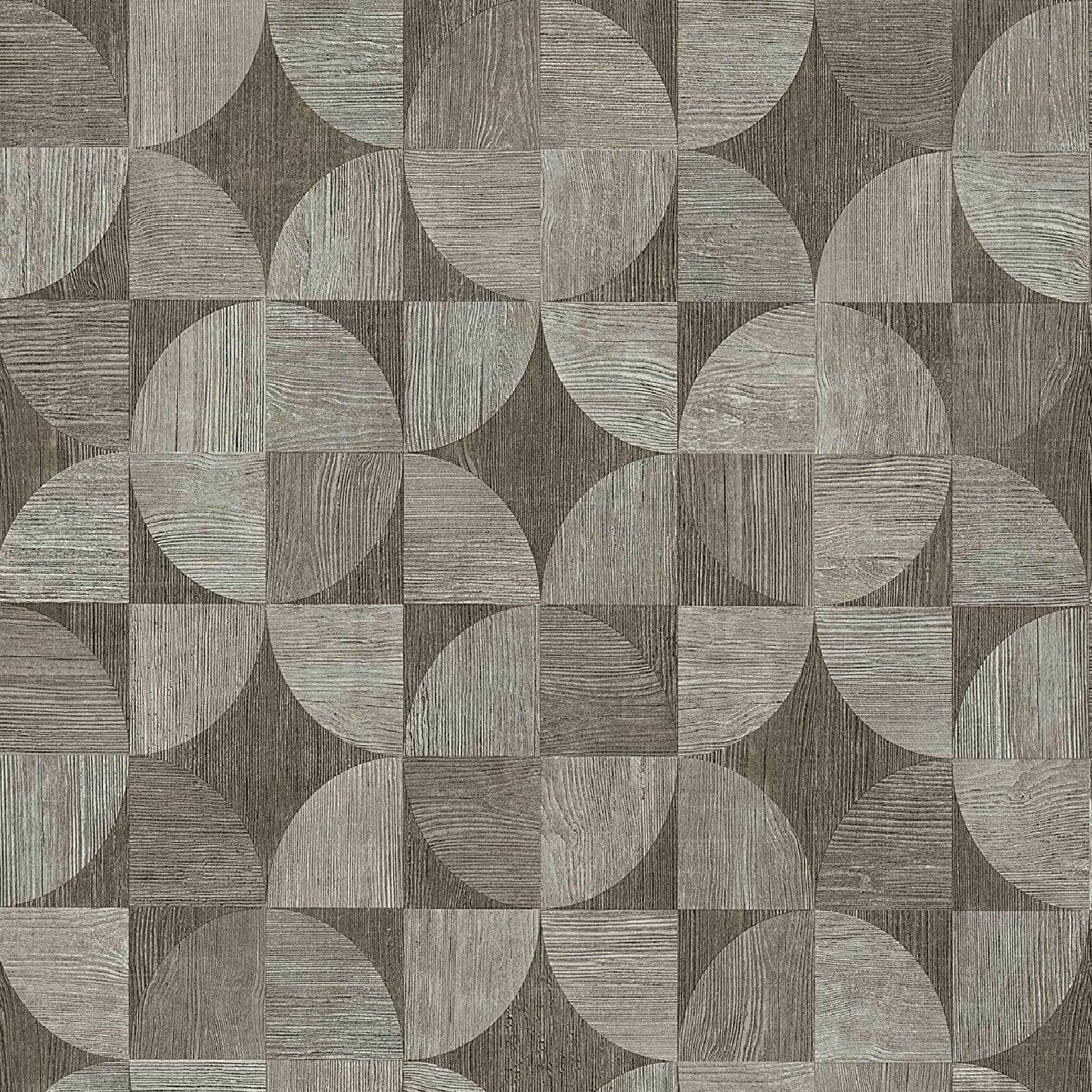 Geometric Wooden Grain Wood Effect Tiles Geo Wallpaper