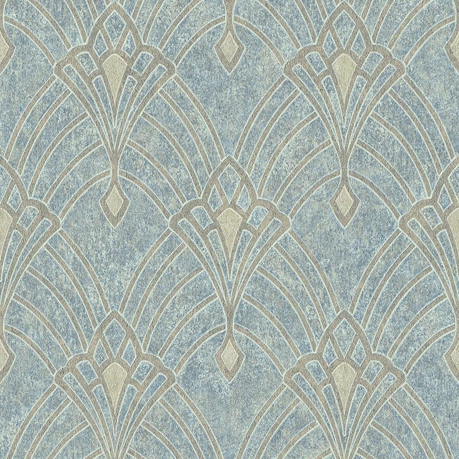 Mata Hari Metallic Ornament Beige Wallpaper