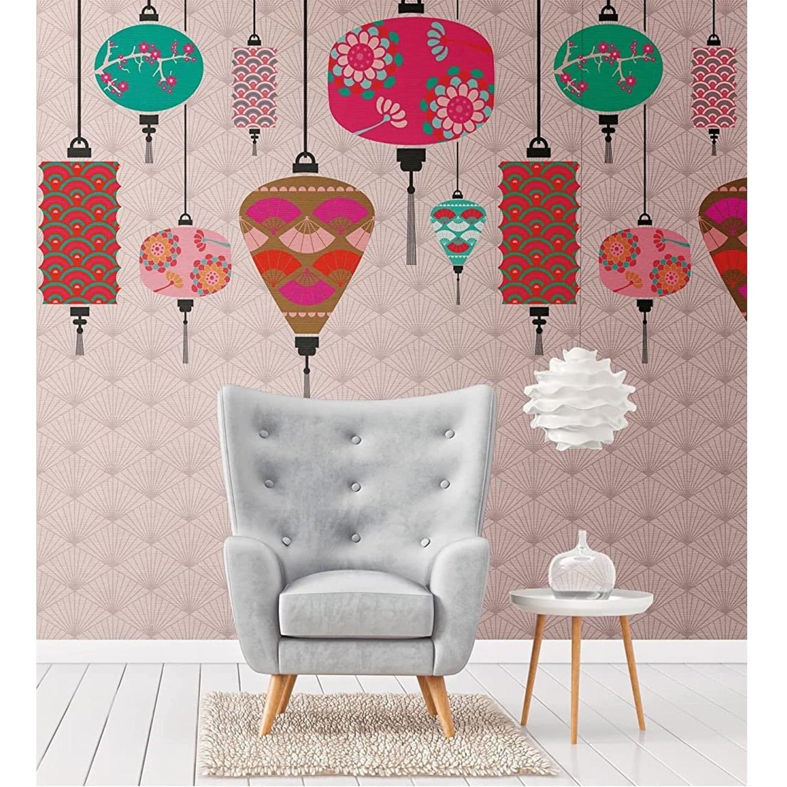Japanese Ceiling Lantern Feature Wall Mural 159 x 280cm
