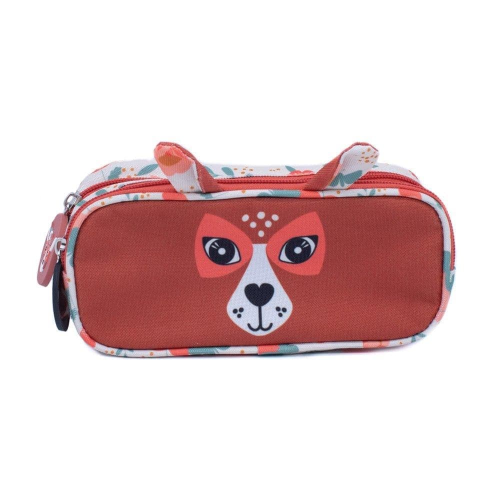 2 Zip Animal Face Pencil Case Melimelos Deer