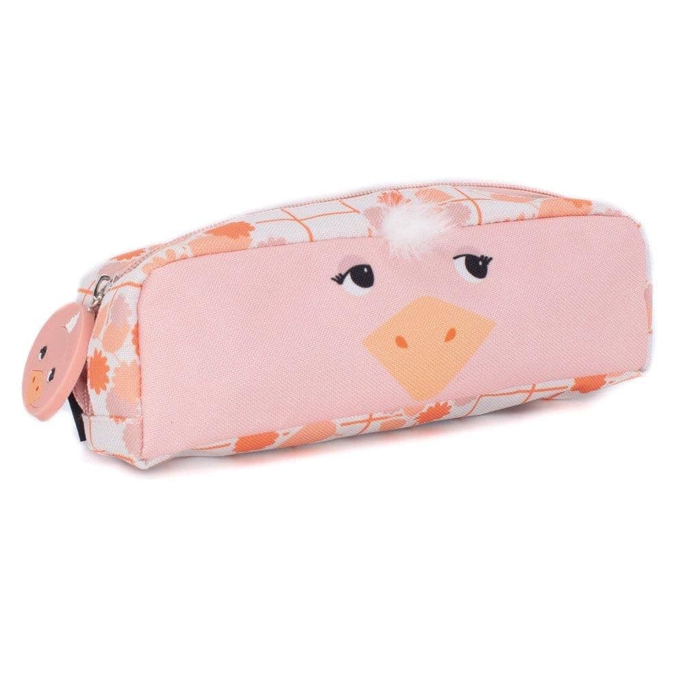1 Zip Animal Face Pencil Case Pomelos Ostrich