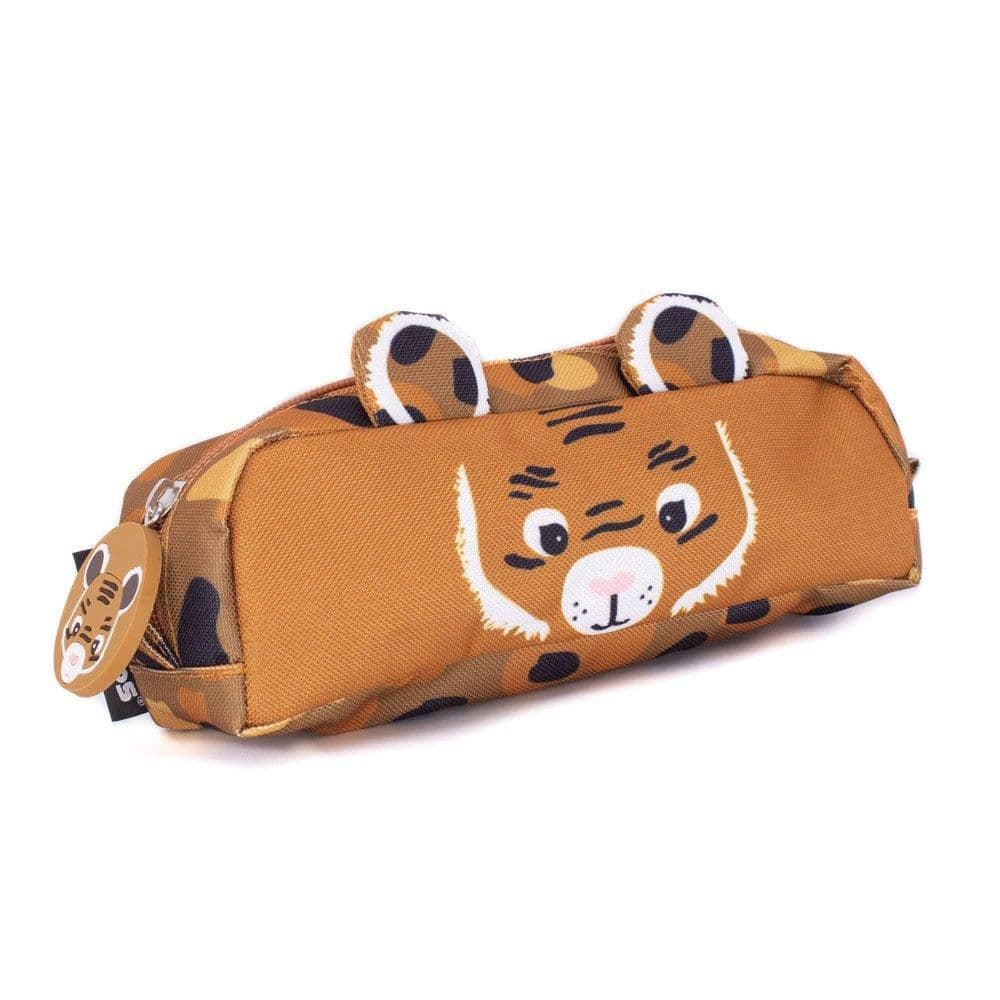 1 Zip Animal Face Pencil Case Speculos Tiger