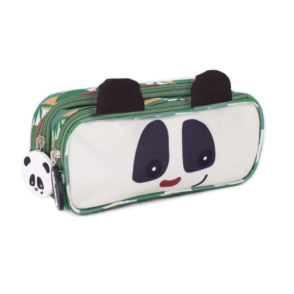 2 Zip Animal Face Pencil Case Rototos Panda