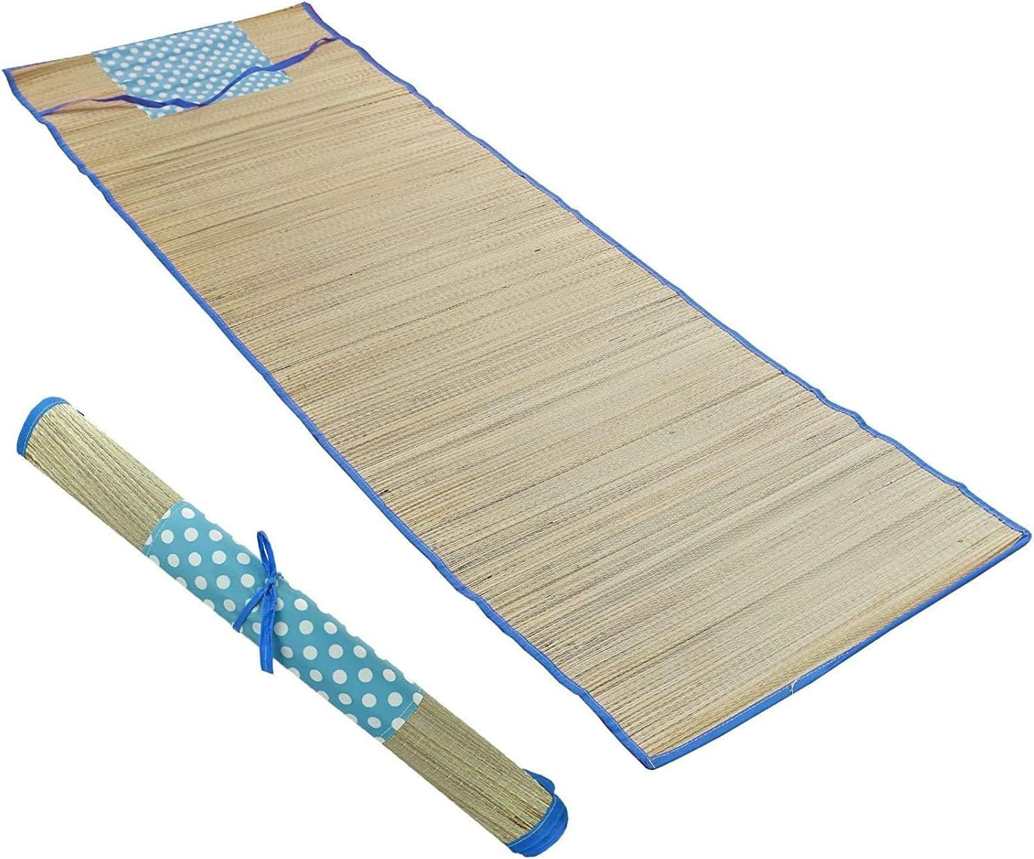Straw Beach Mat Roll Up Mat Lightweight Travel Picnic Holiday Camping Festival Mat Random Sent