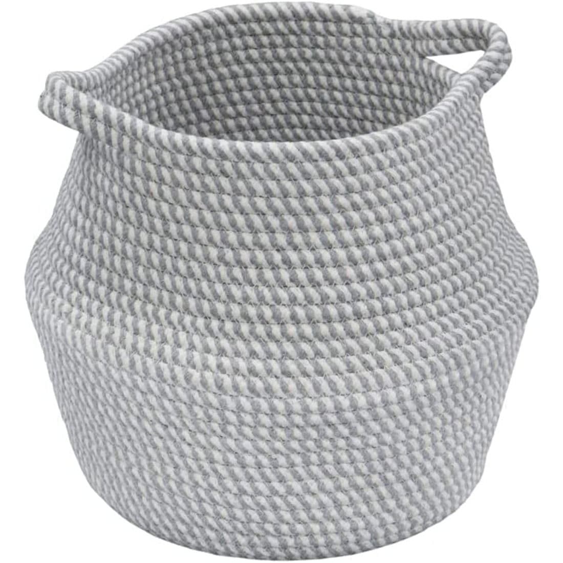 Medium Round Belly Cotton Rope Storage Baskets Storage Organiser Bin