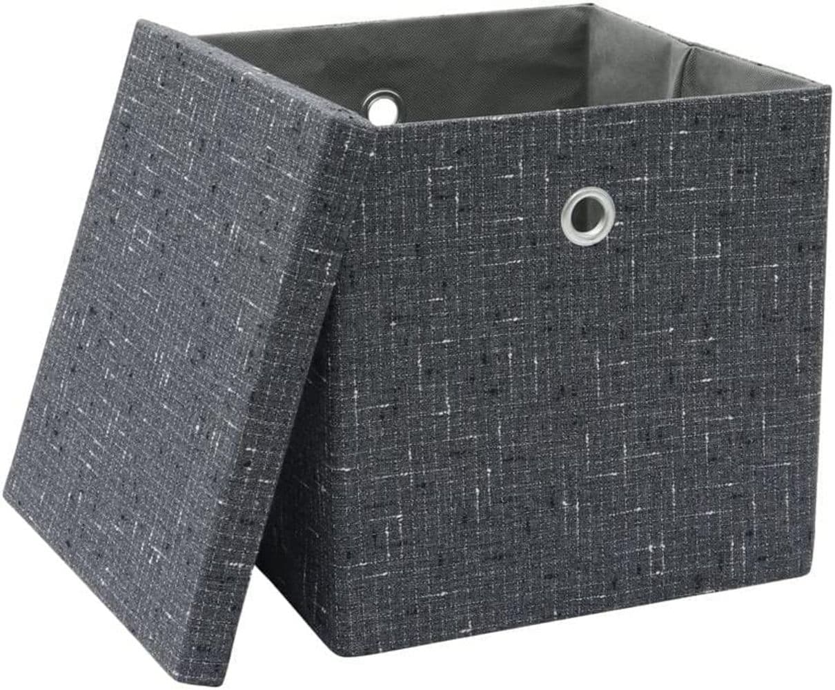 Shadow Paper Lidded Storage Boxes Lids Collapsible Storage Baskets