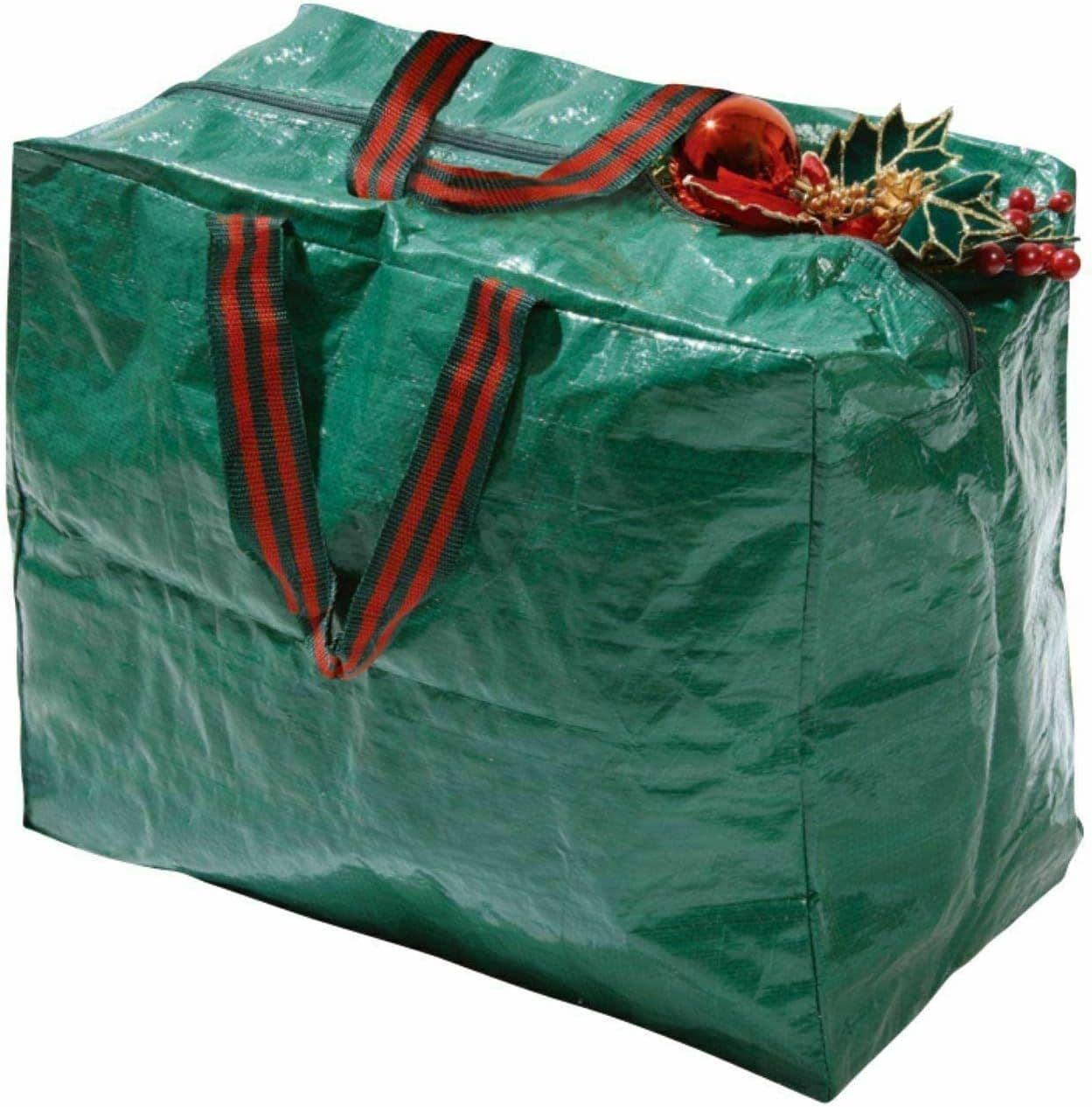 46cm Large Gift Wrap Xmas Christmas Decoration Storage Bag Heavy Duty Zip Bag Carry Handles