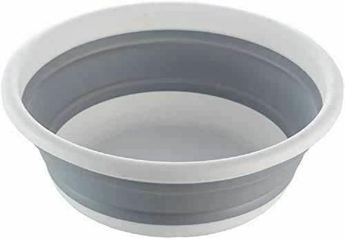 Collapsible Wash Basket Round Washing Basket Compact Sturdy Folding Silicon Basket