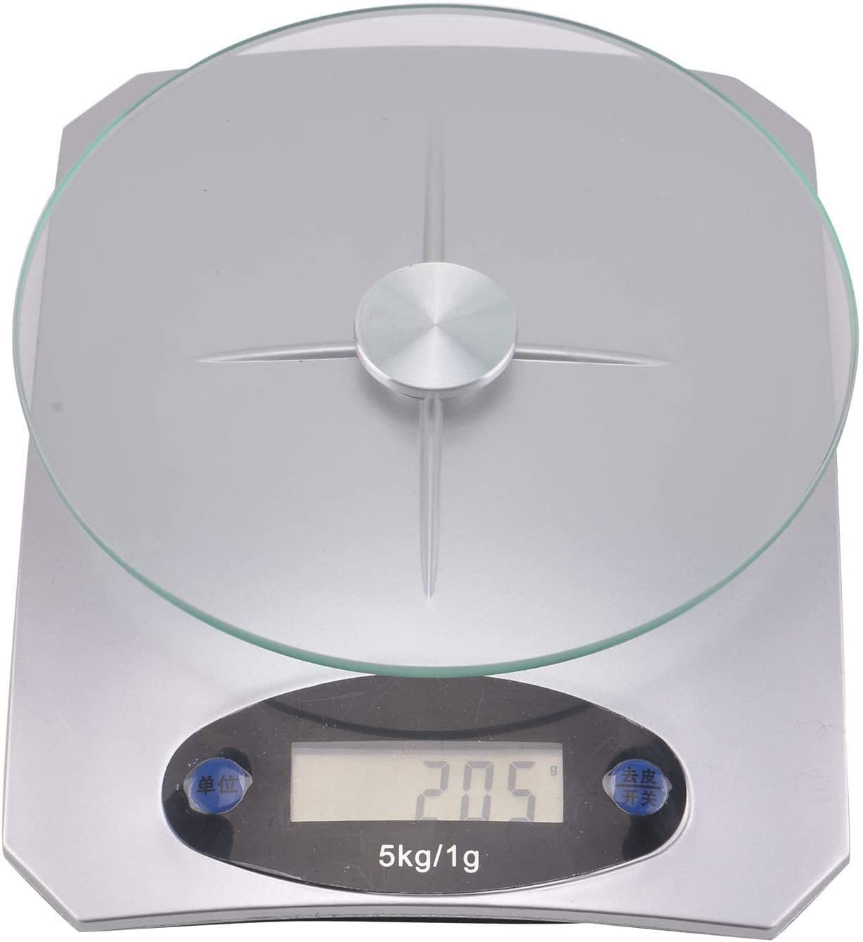 Digital Kitchen Scales Tempered Glass Weighing Scale LCD Display Electric Food Scale