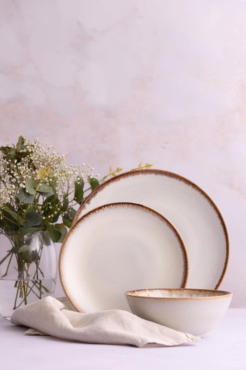 Reactive 12 Piece Dinnerset Cream