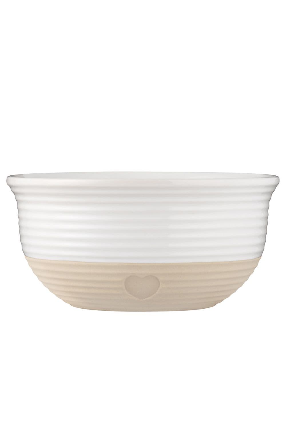 Rustic Charm Stoneware Bowl 26cm - Cream