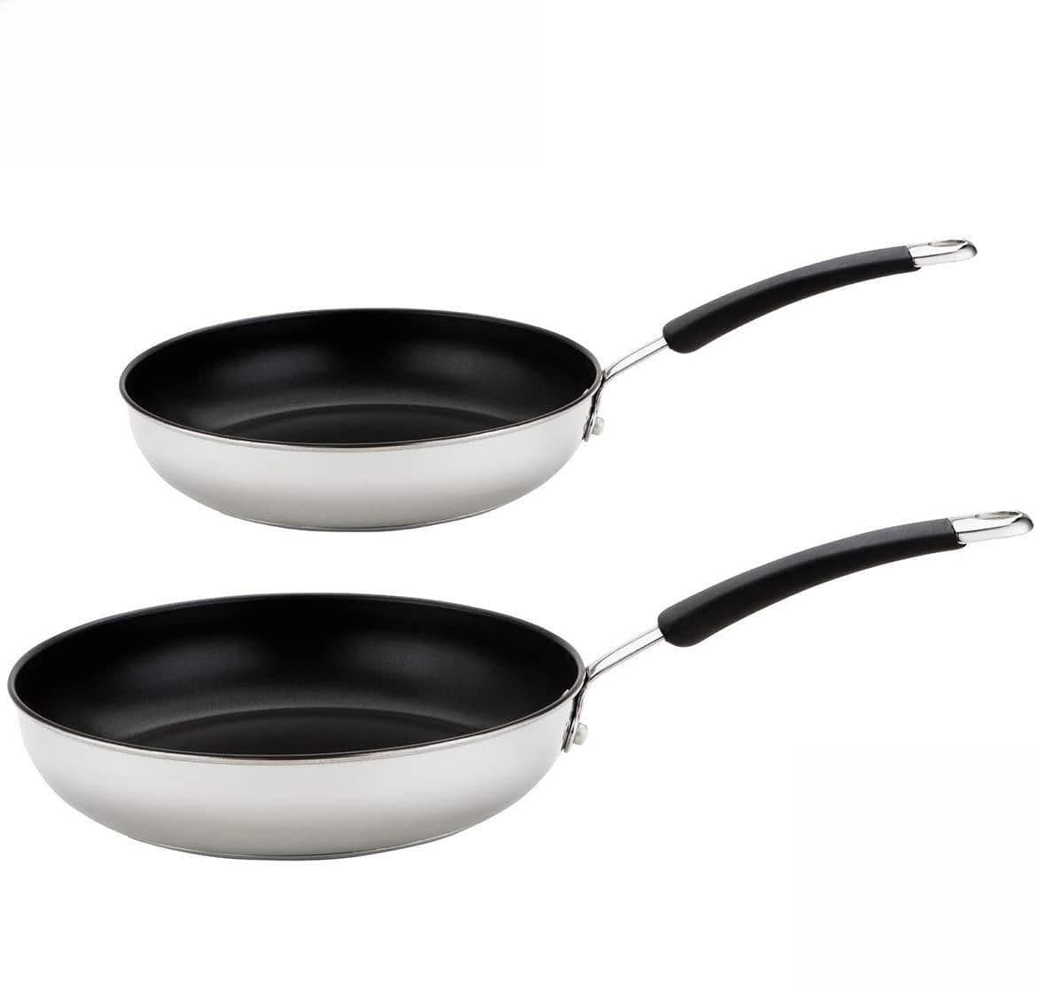 Frying Pan Set Stainless Steel Non Stick Induction Cookware 20 28 cm