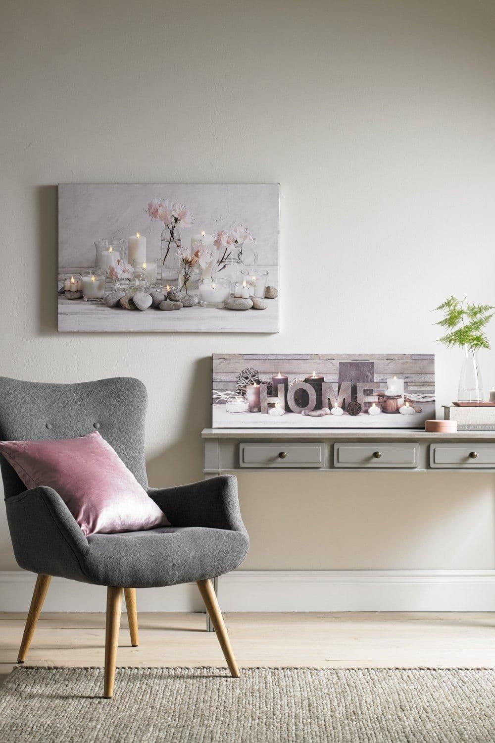 Serenity LED Canvas Wall