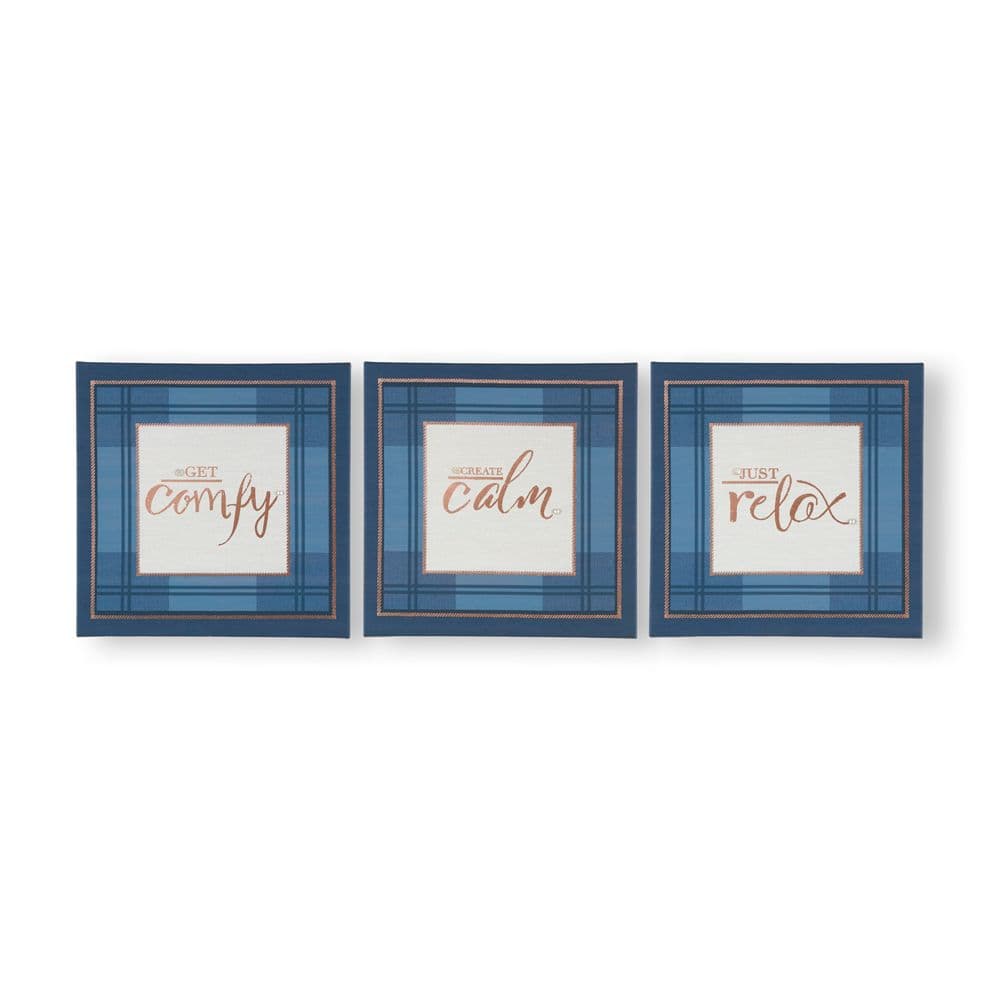 Heritage Tweed Trio Set 3 Printed Canvas