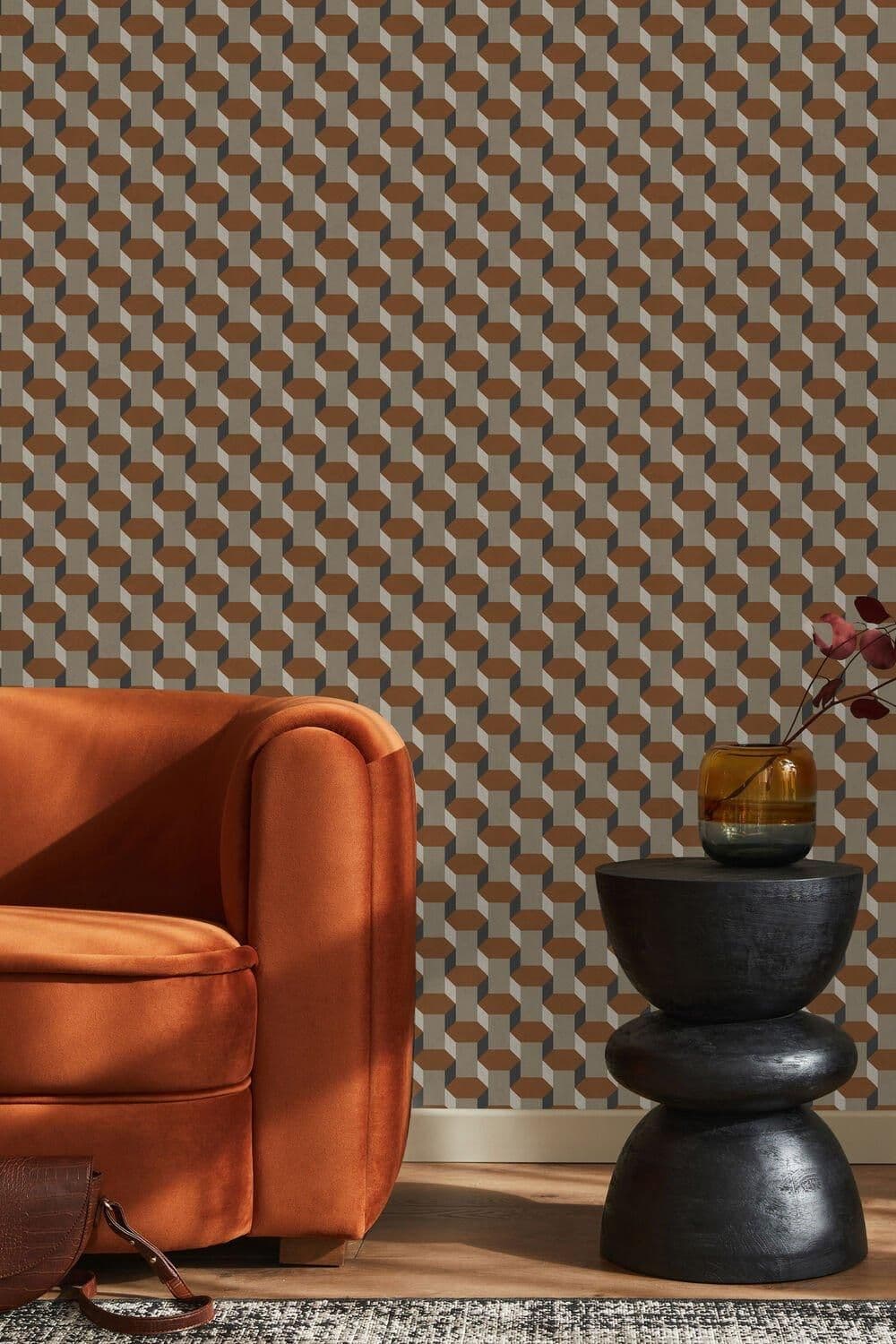 Vintage Geometrics Geometric Wallpaper