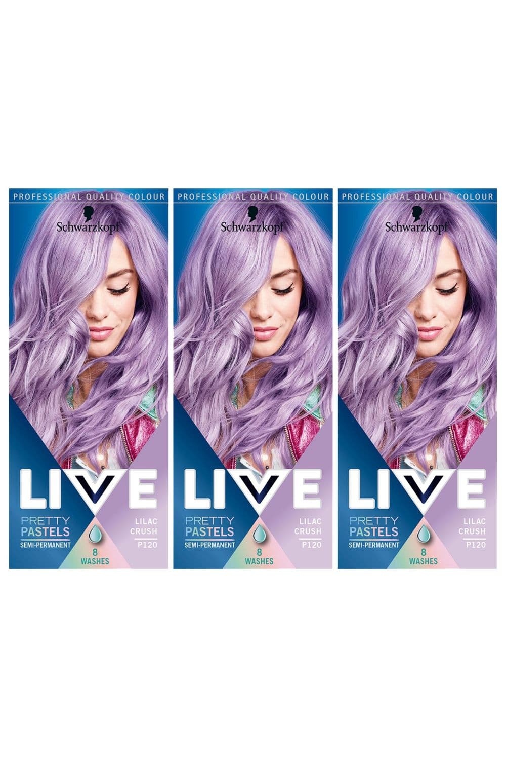 Live Ultra Brights Hair Dye P120 Lilac Crush 3x