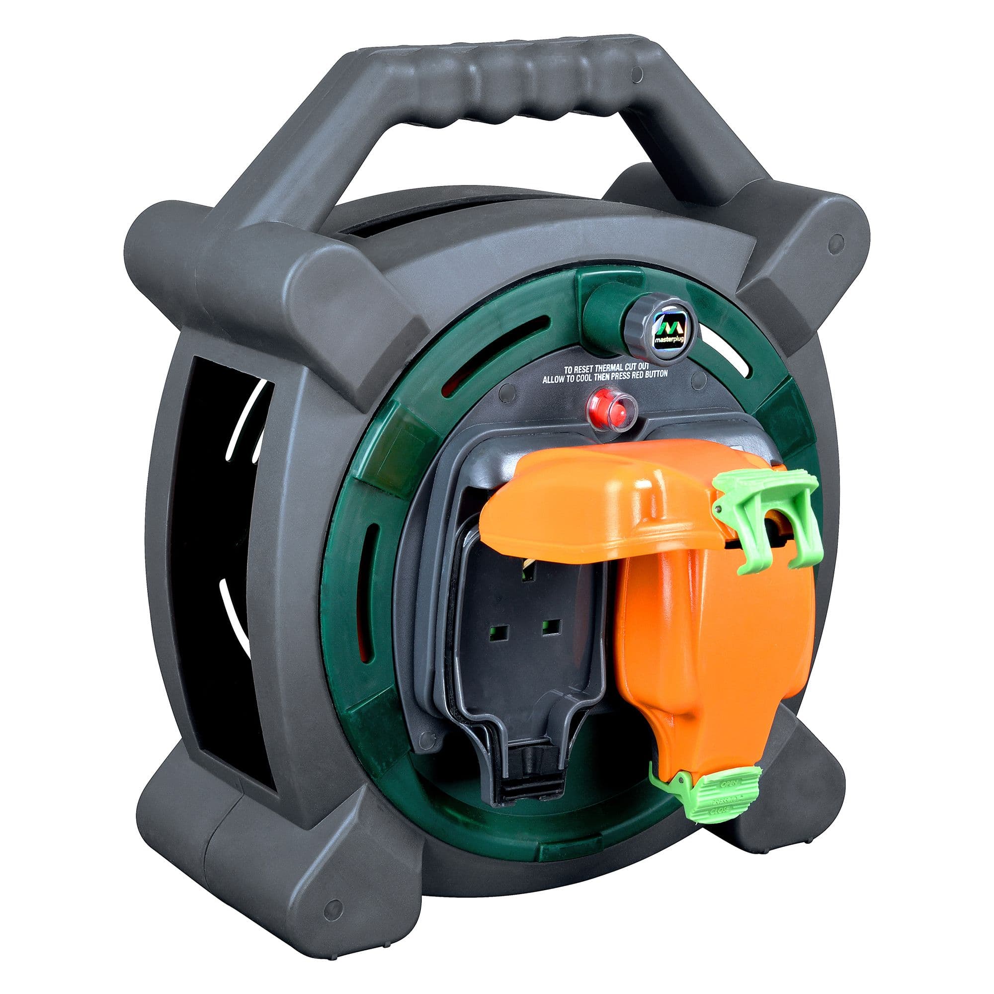 2 Socket 20m Outdoor Cable Reel Weatherproof Sockets