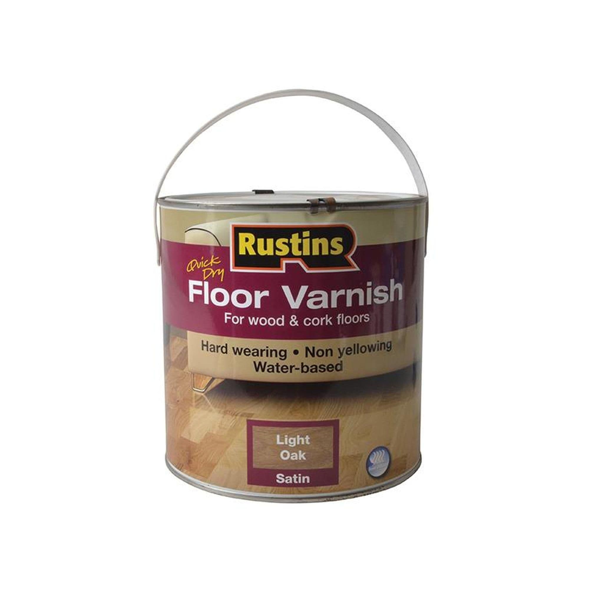 Quick Dry Coloured Floor Varnish Light Oak 2.5 Litre