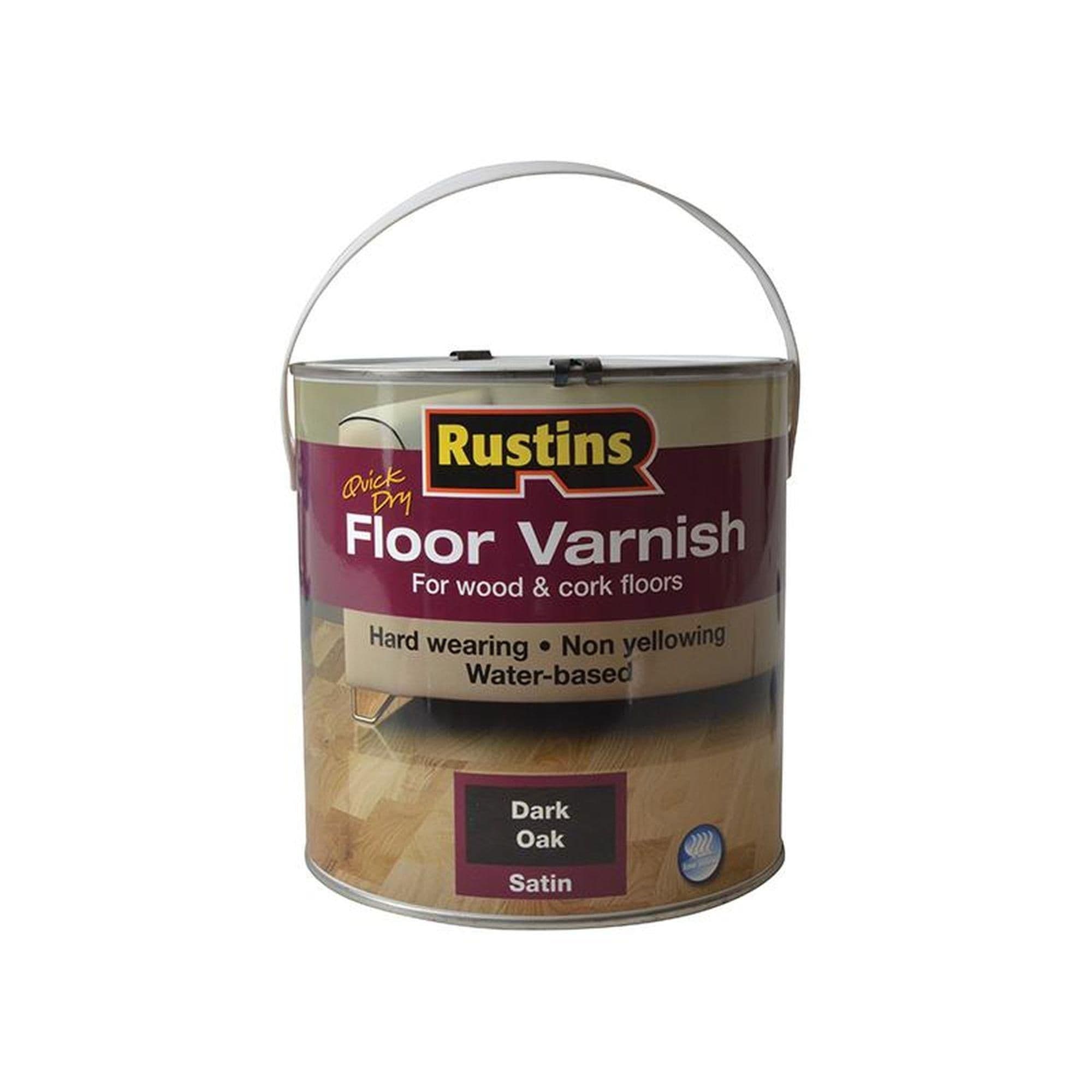 Quick Dry Coloured Floor Varnish Dark Oak 2.5 Litre