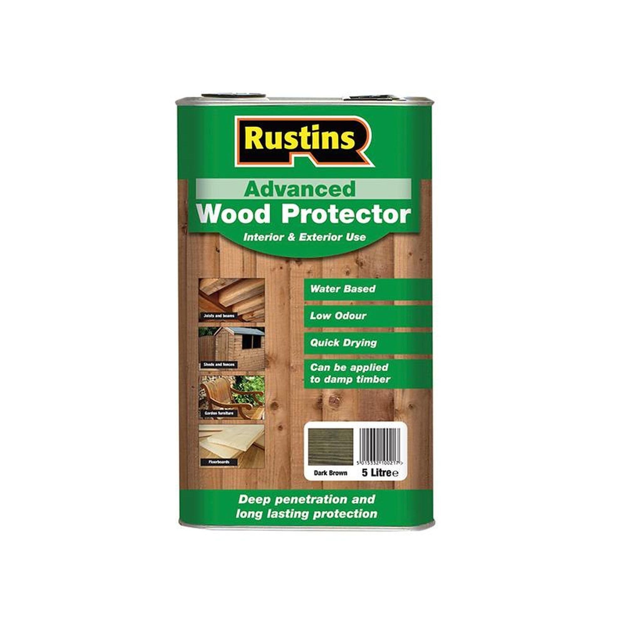 Quick Dry Advanced Wood Protector Dark 5 Litre