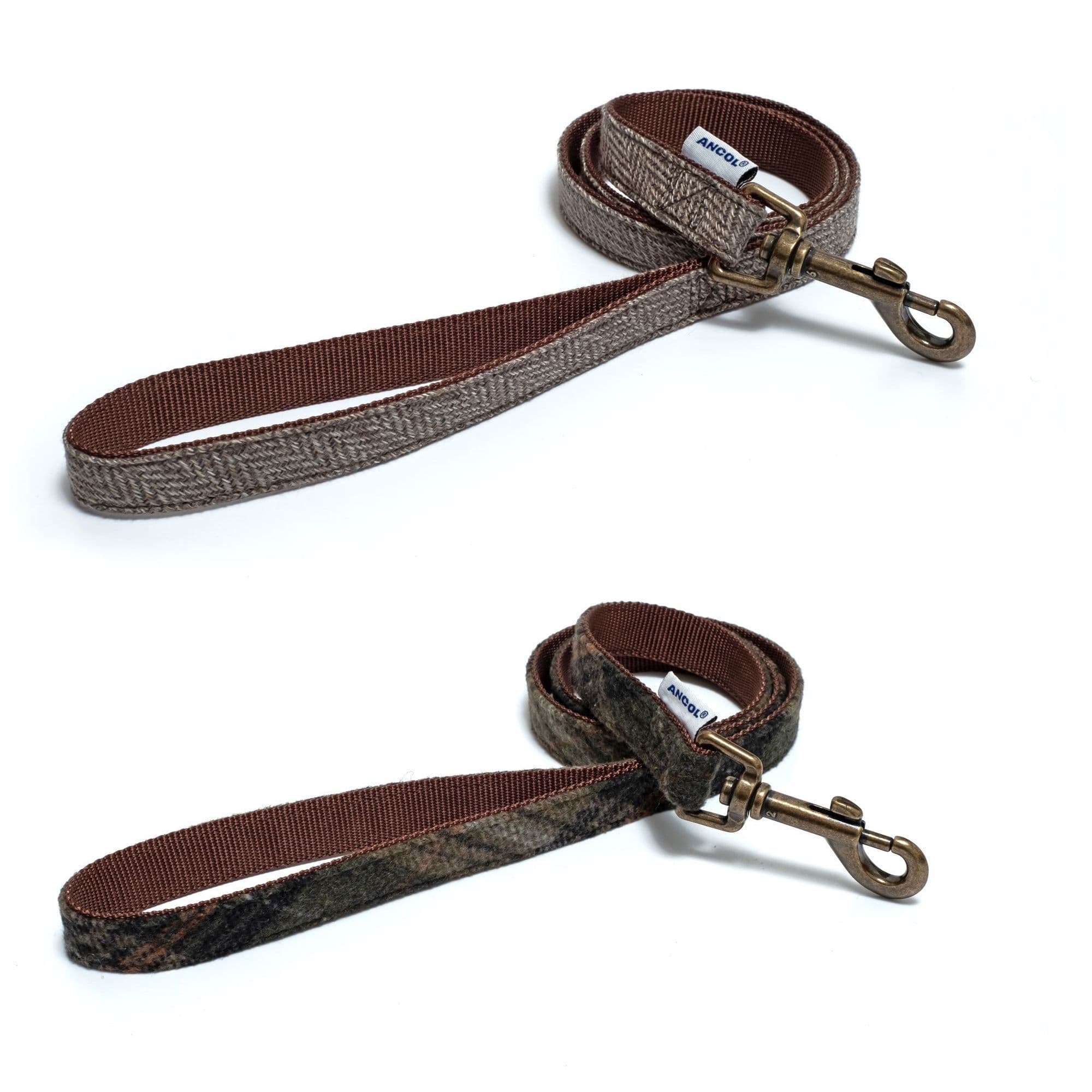 Herringbone Print Heritage Collection 1 m x 19 mm Dog Lead