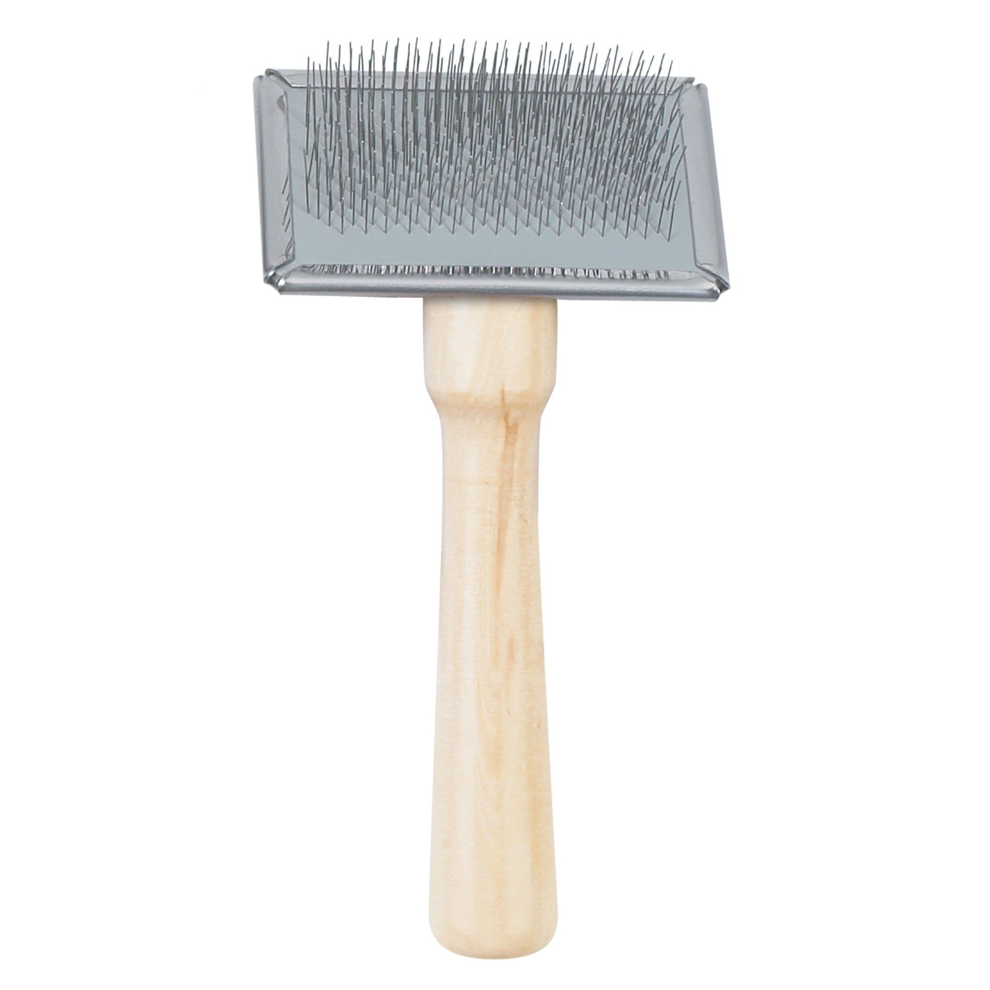 Heritage Wood Handled Pet Grooming Soft Medium Slicker Brush