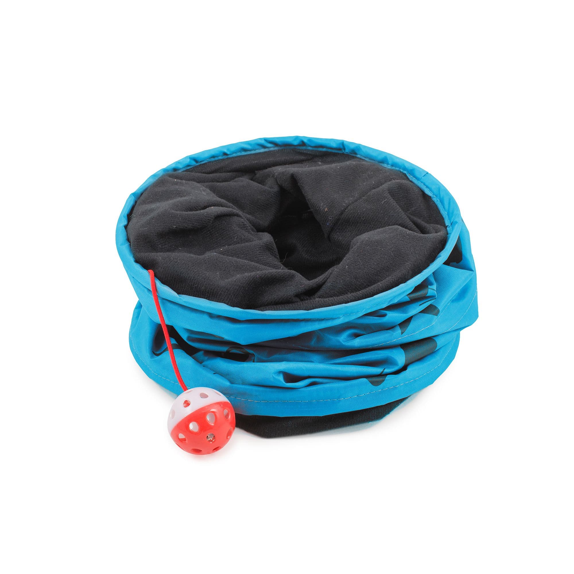 Grey Soft Crinkly 50 cm Small Cat Activity Play Tunnel