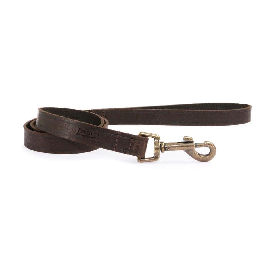 Havana Lightweight Comfortable Latigo Leather 1.3 m x 19 mm Dog Lead