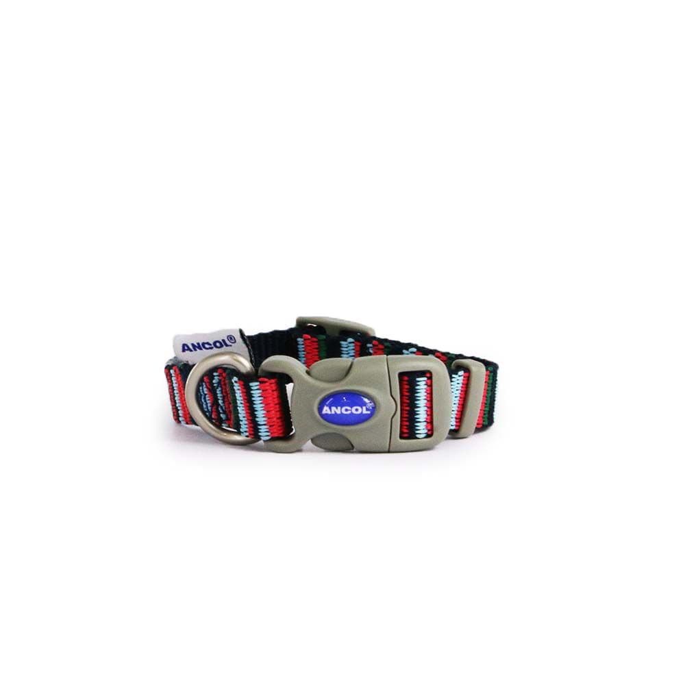 Made Candy Stripe Quick Release Snap Buckle Dog Collar
