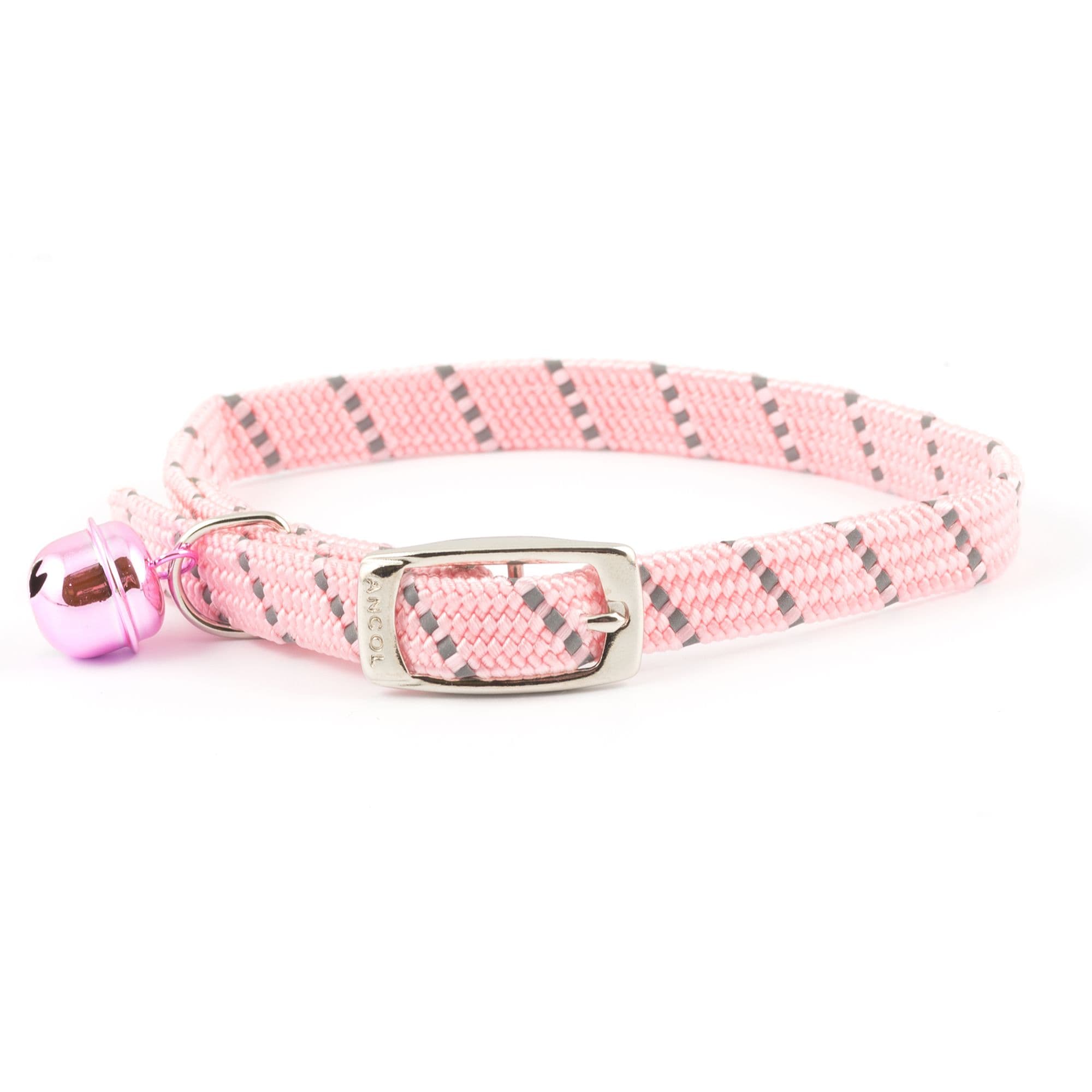 Quick Release Adjustable Reflective Elasticated Soft Weave Cat Collar