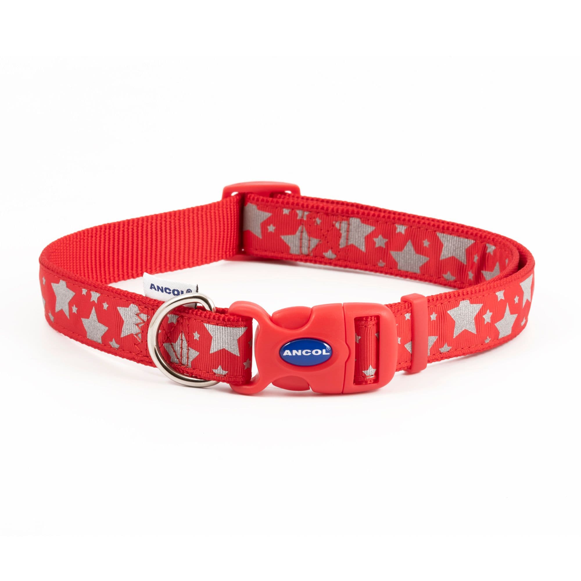 Stars Print Reflective Adjustable 45 70 cm Fashion Dog Collar