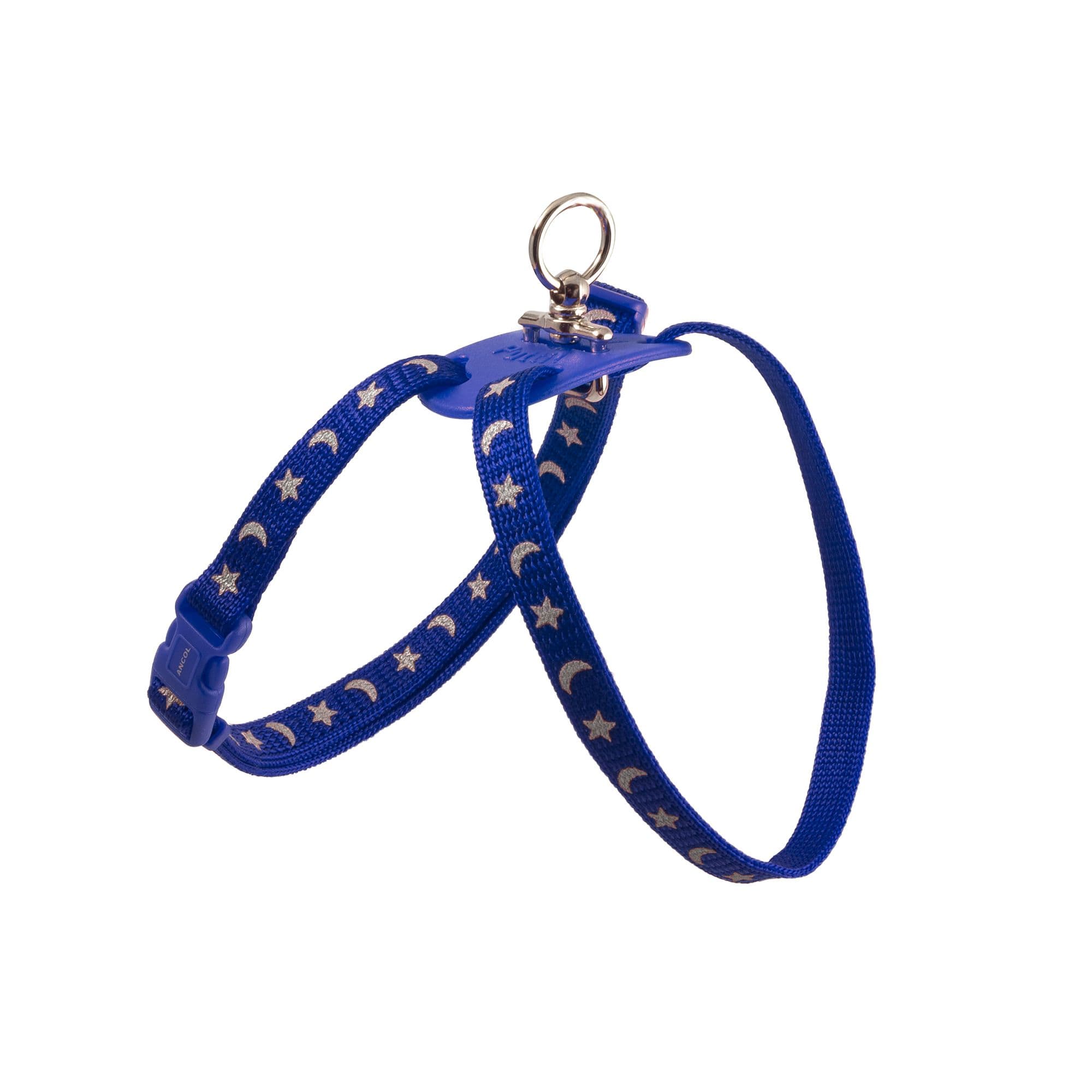 Comfortable Figure 8 Moon & Stars Durable Nylon Dog Harness