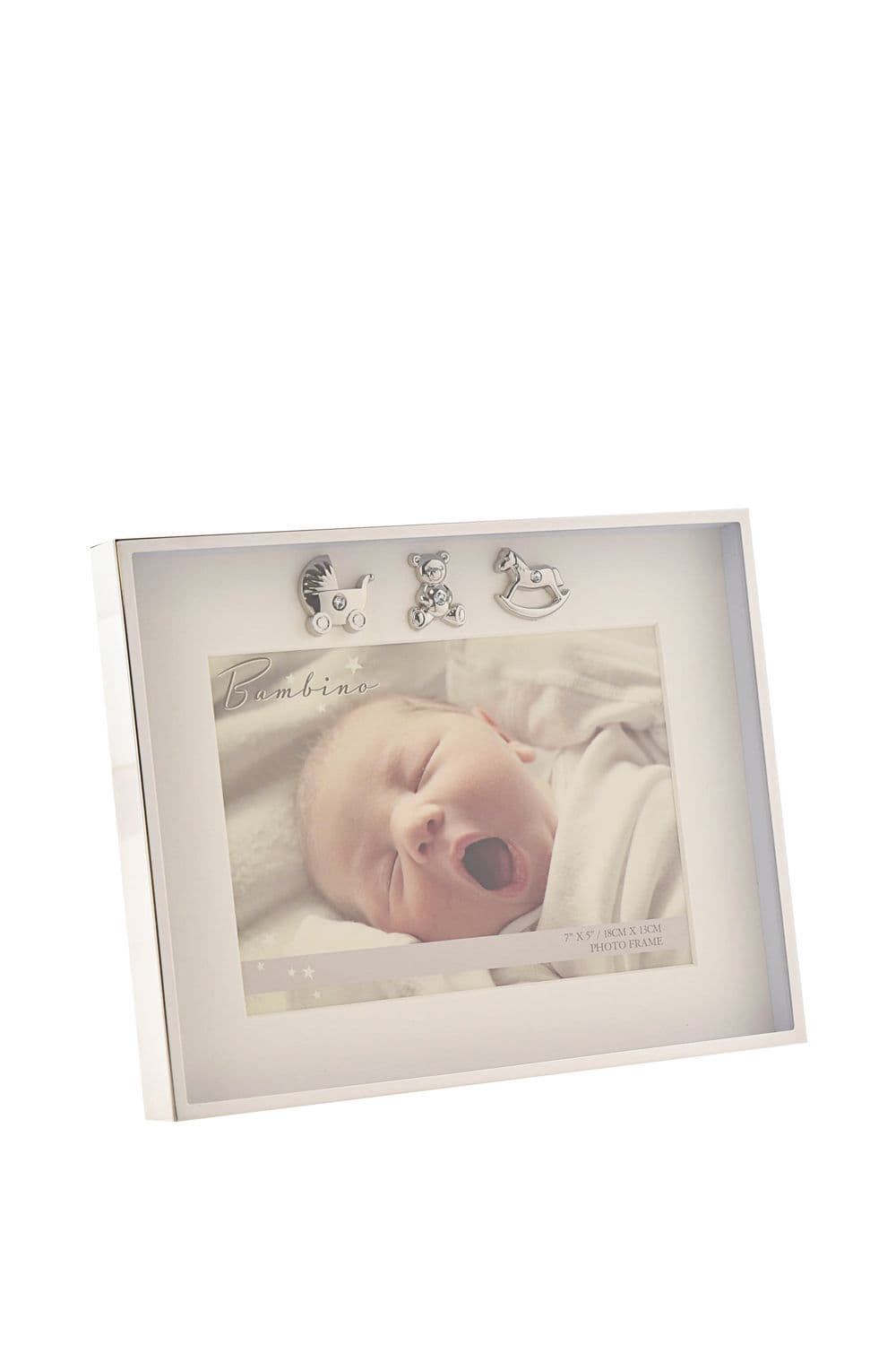 Thin Plated Border Frame 3 Icons 7" x 5"