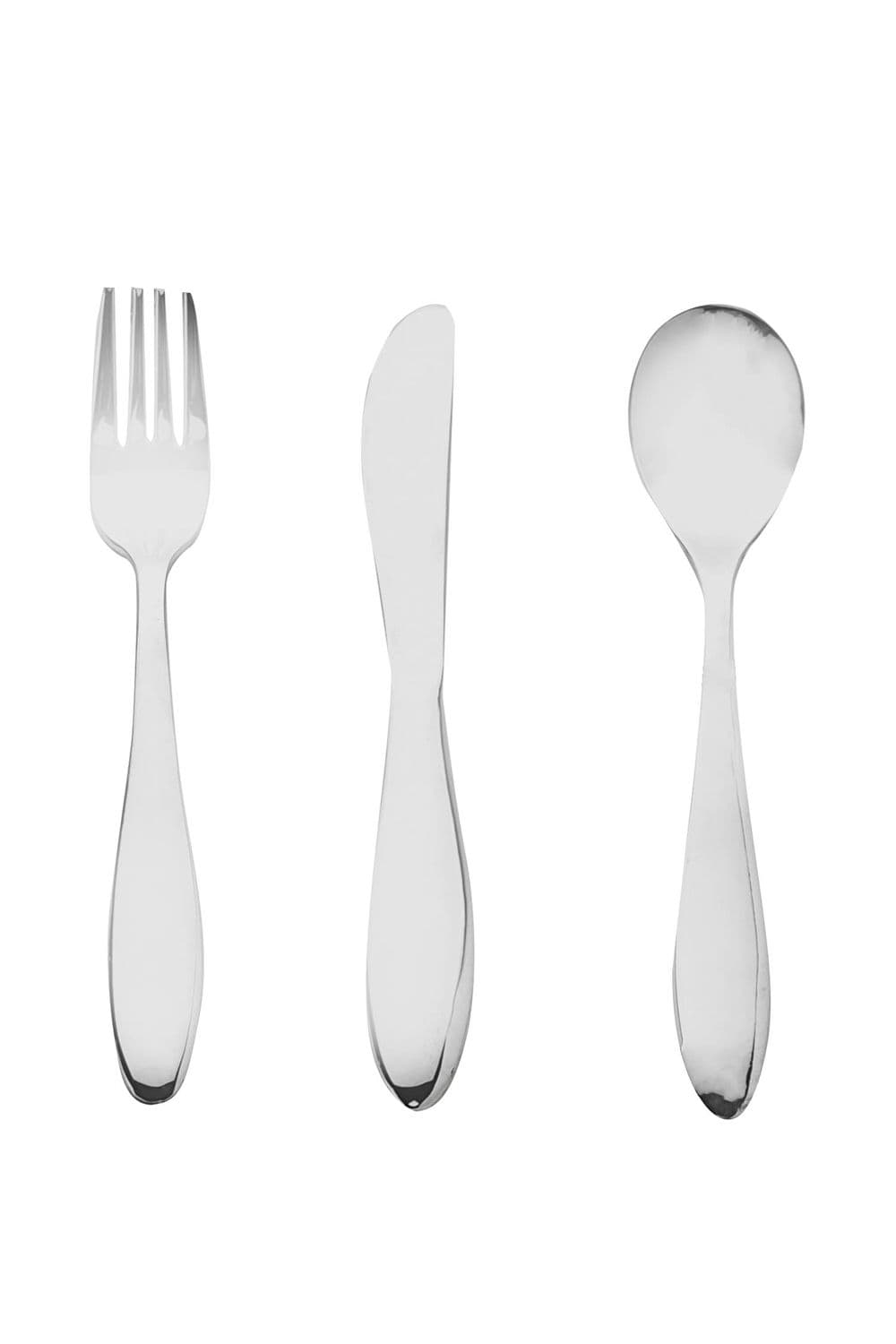 Silverplated Knife Fork Spoon Set