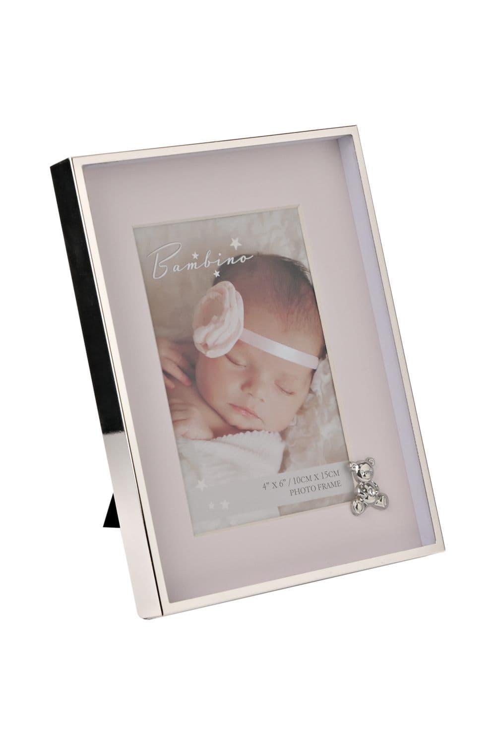 Nickel plated Frame Teddy Mount 4" x 6"