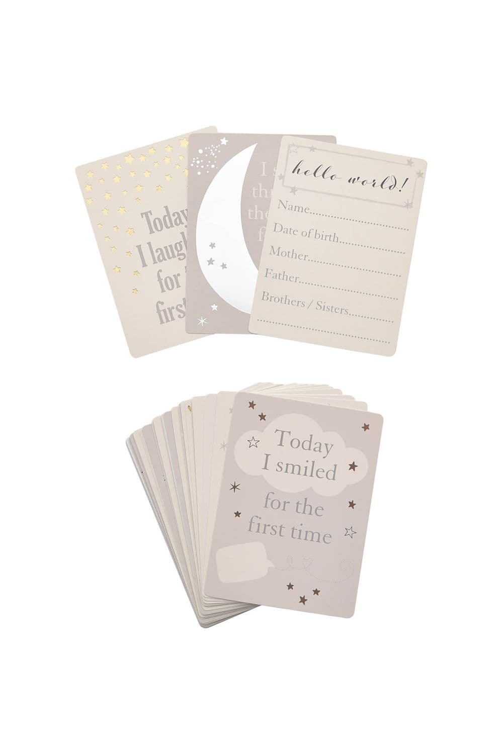 Little Star Milestone Cards foil