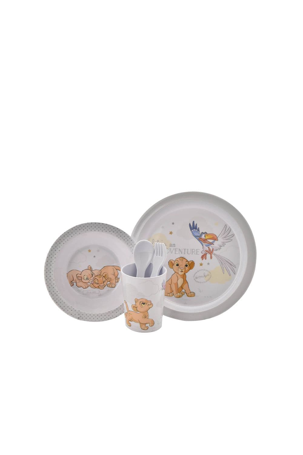 Magical Beginnings 5 Piece Melamine Crockery Set Simba