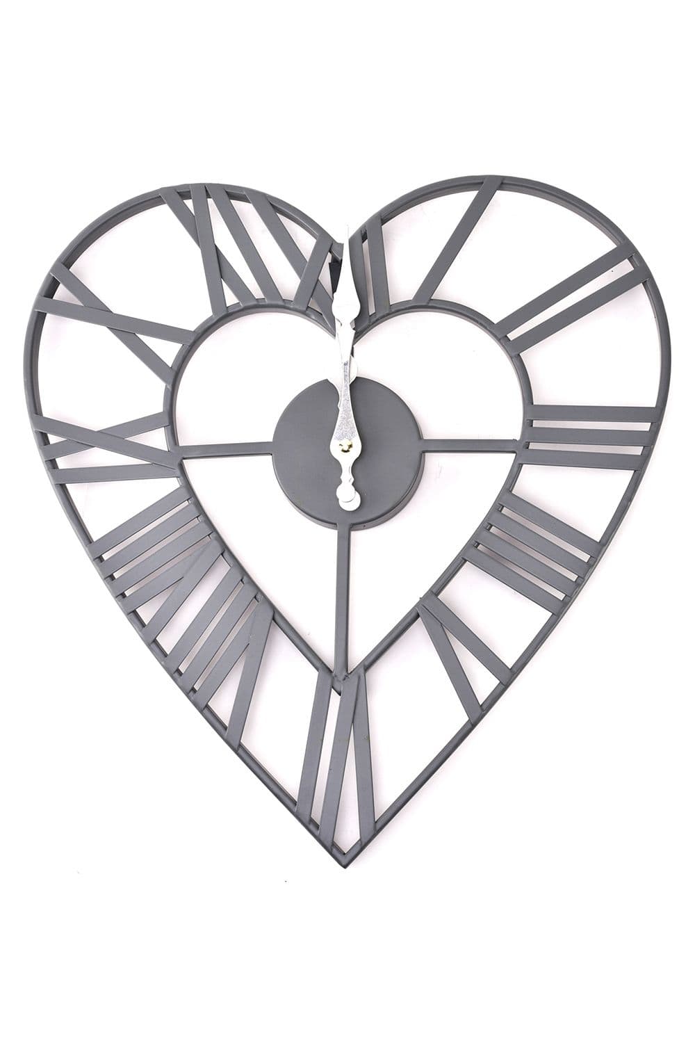 Heart Shaped Metal Wall Clock
