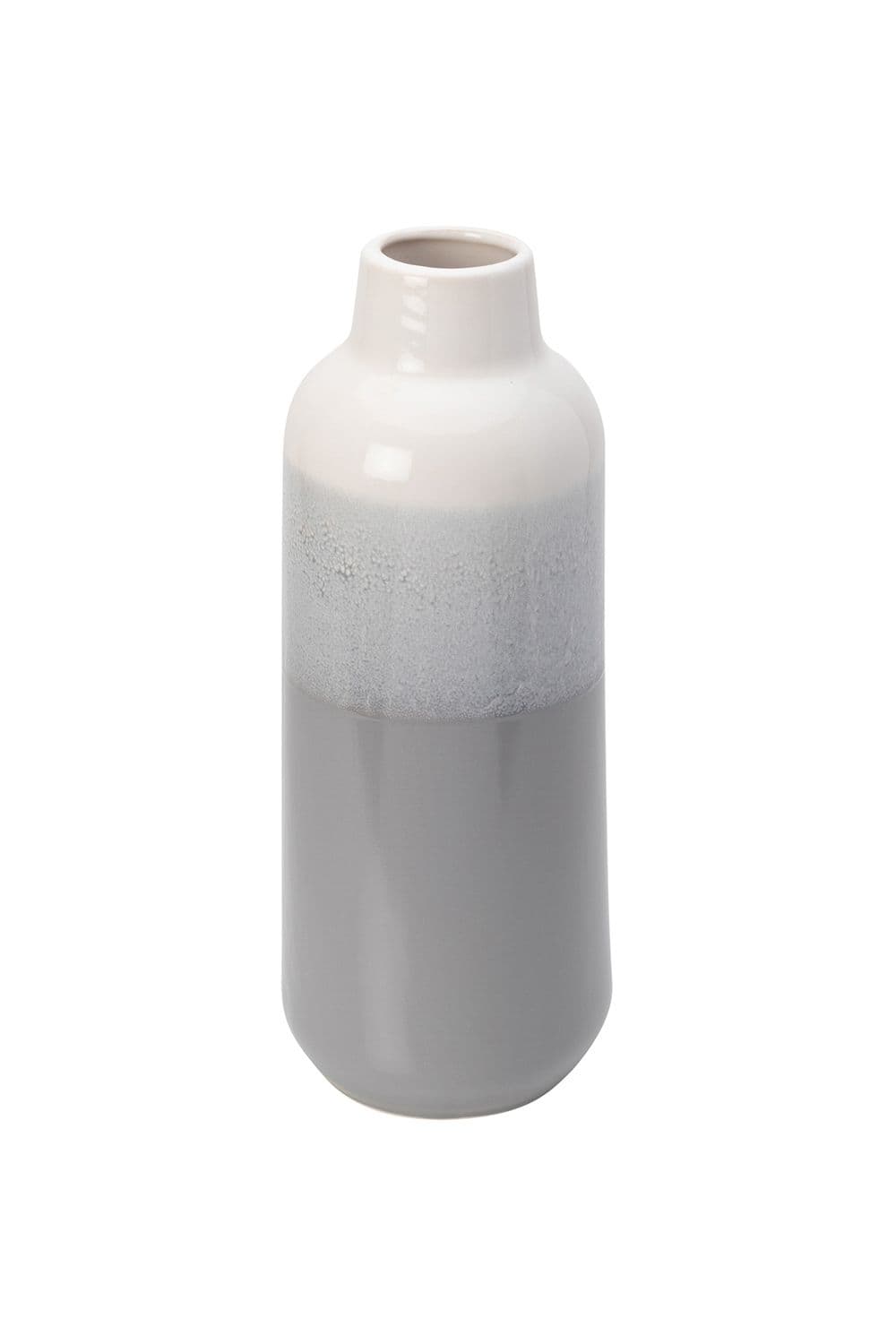 Reactive Grey Glaze Ceramic Vase