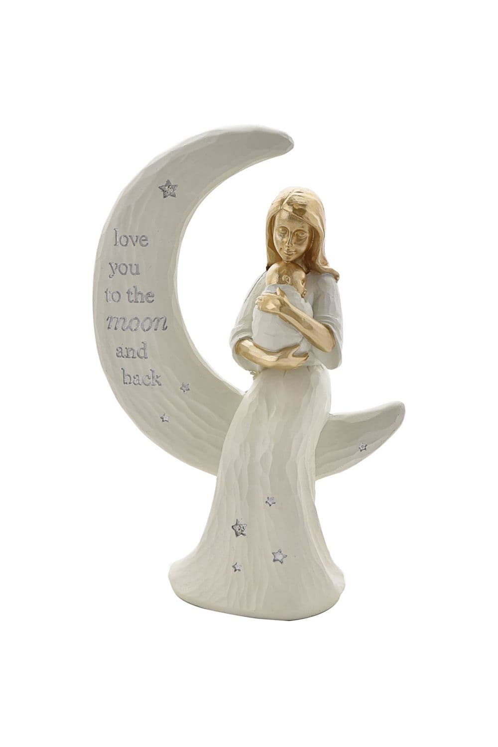Mother Sitting on Moon Figurine "Love You"