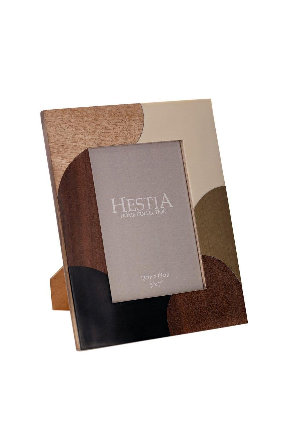 Resin, Mango Wood & Brass Photo Frame 5" x 7"
