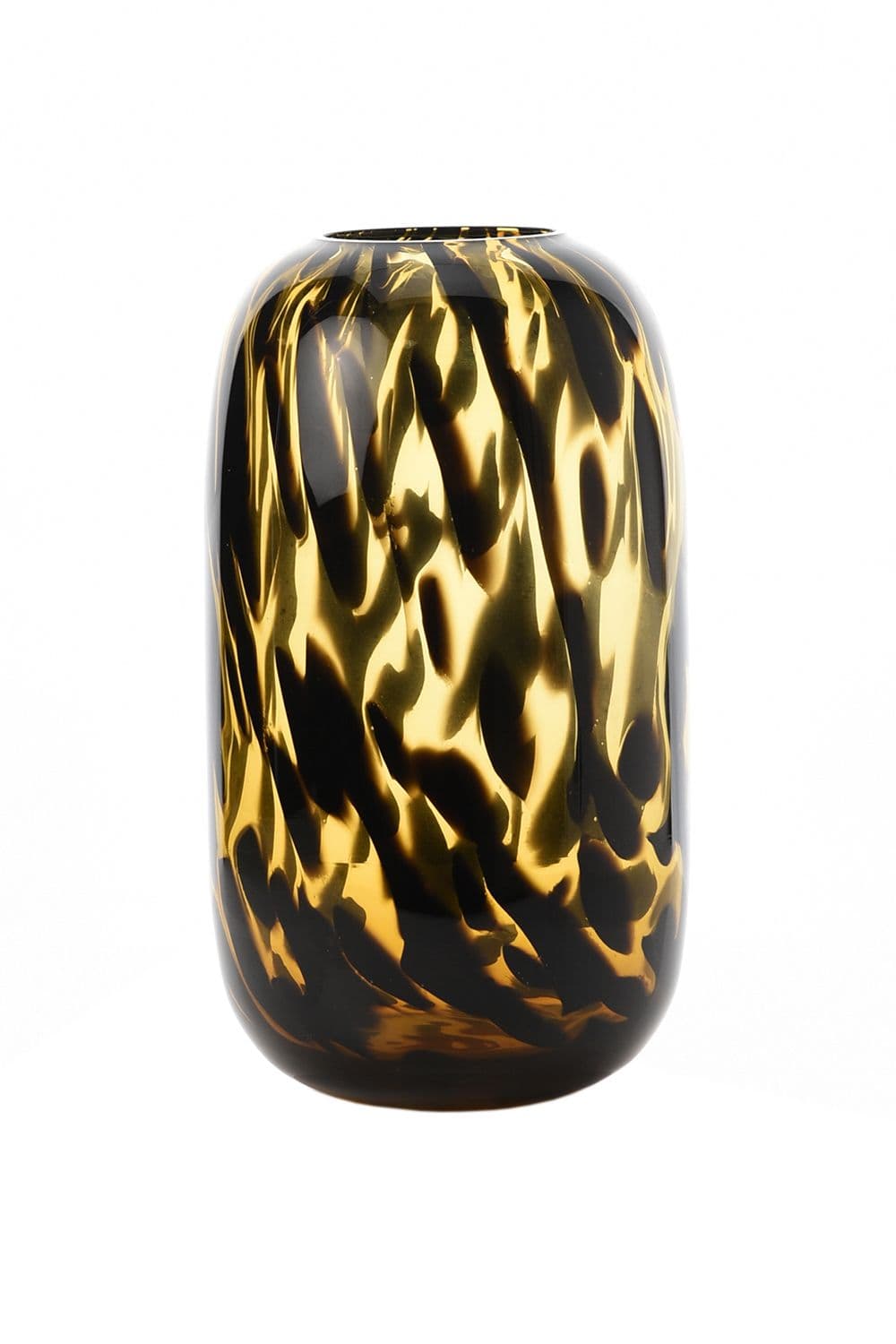 Tortoise Shell Glass Vase 27cm