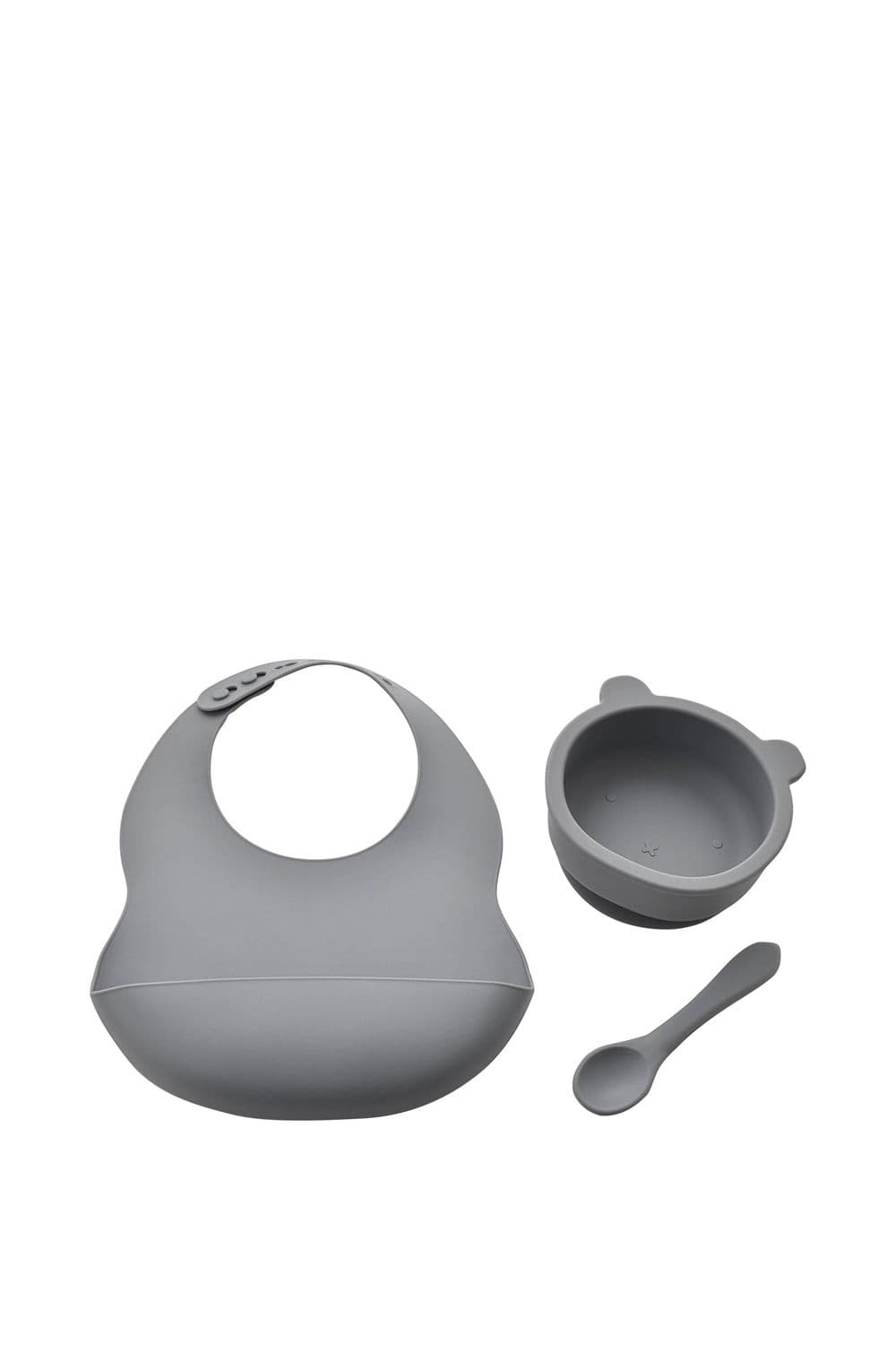 Silicone Feeding Set Bib Bowl & Spoon