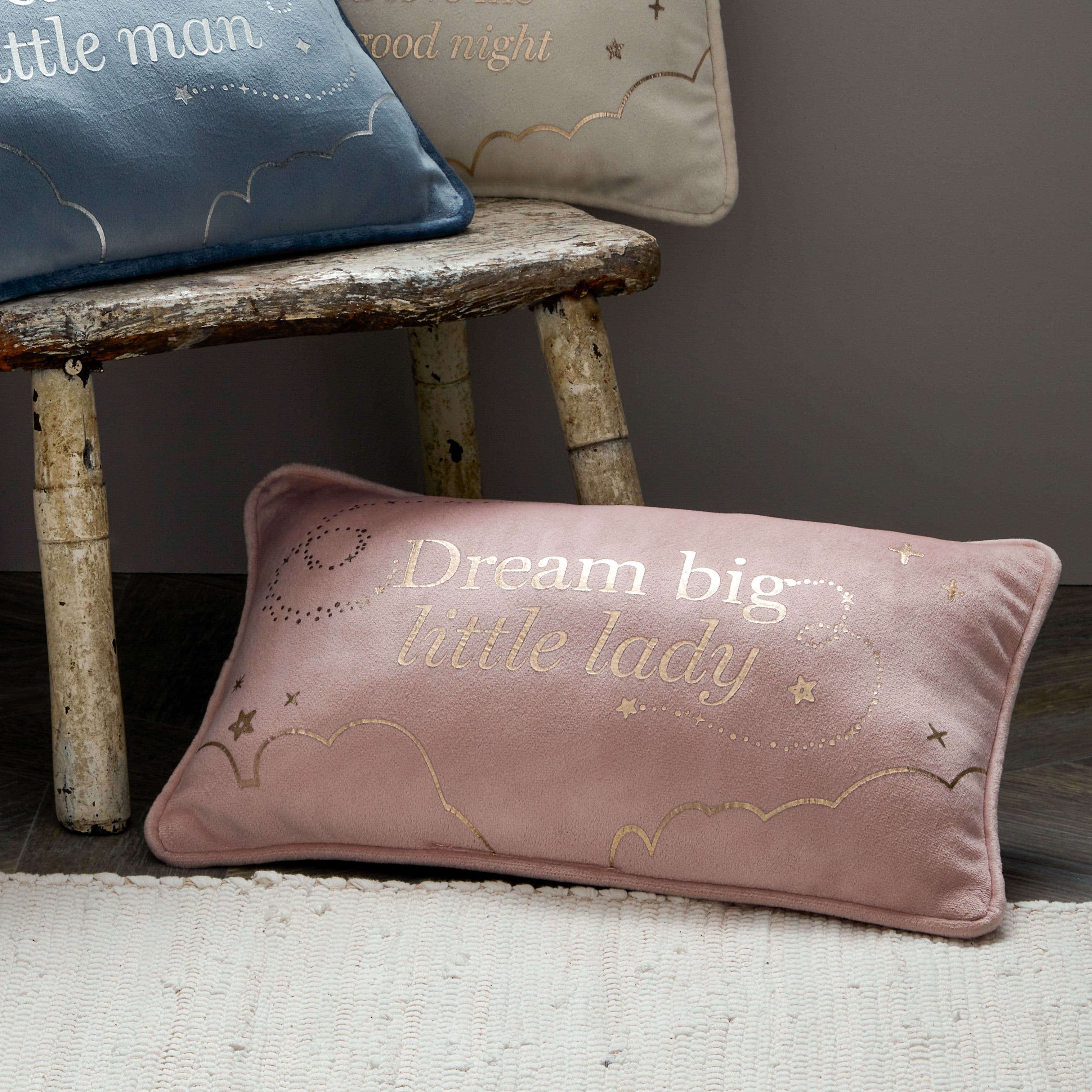 Rectangle Velvet Cushion "Little " 33cm